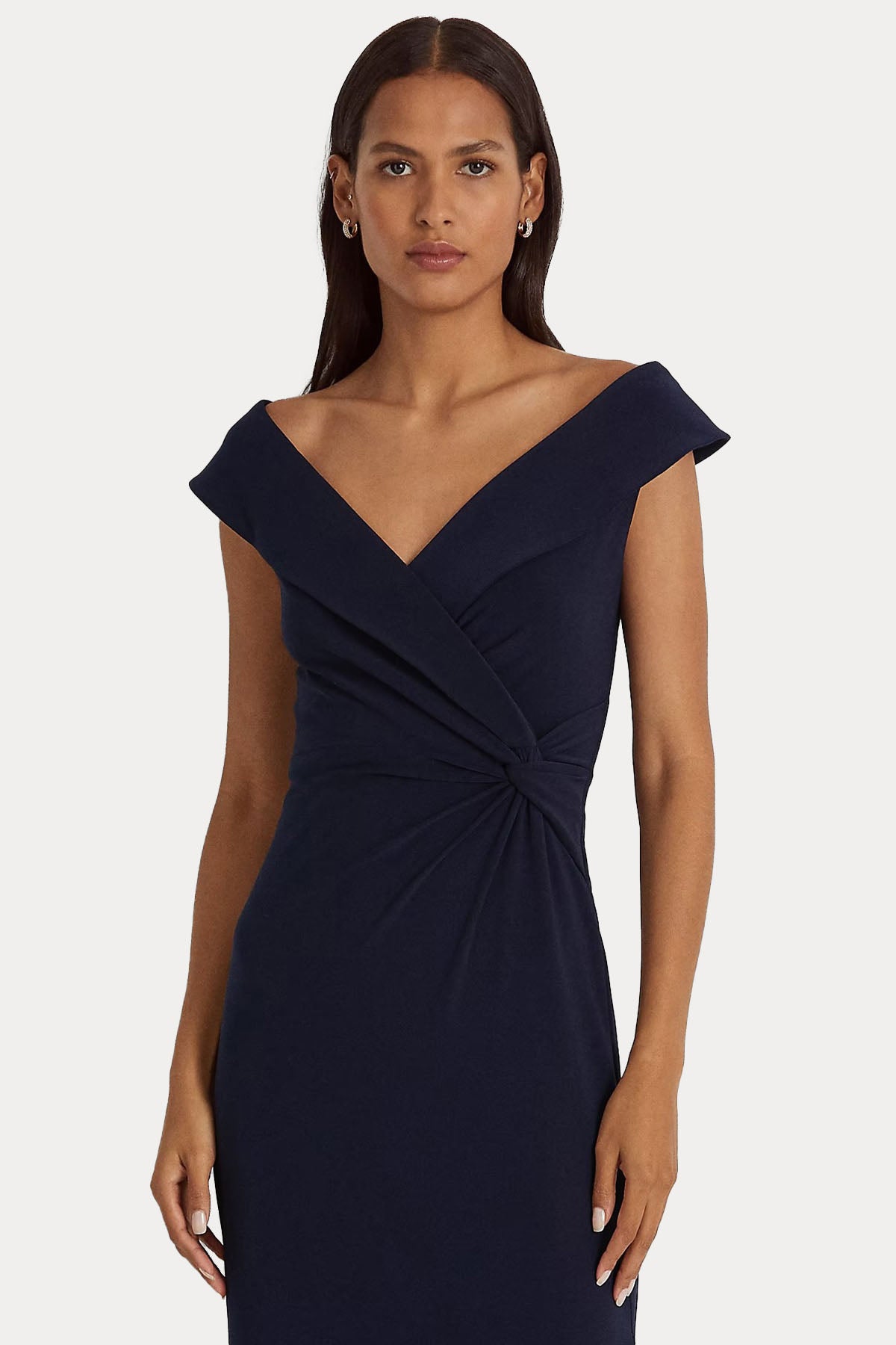 Polo Ralph Lauren V Yaka Maxi Abiye Elbise