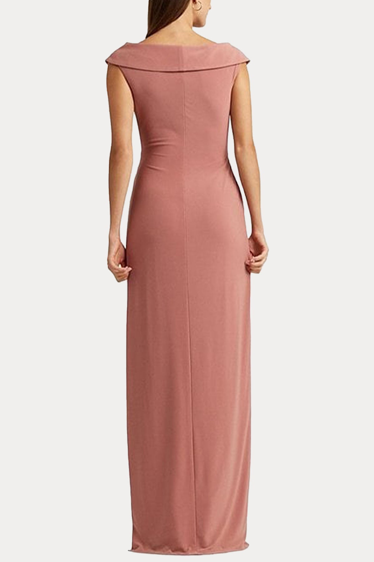 Polo Ralph Lauren V Yaka Kruvaze Maxi Abiye Elbise