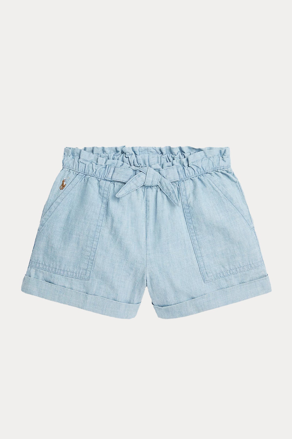 Polo Ralph Lauren Kids 4-6 Yaş Kız Çocuk Beli Lastikli Denim Şort