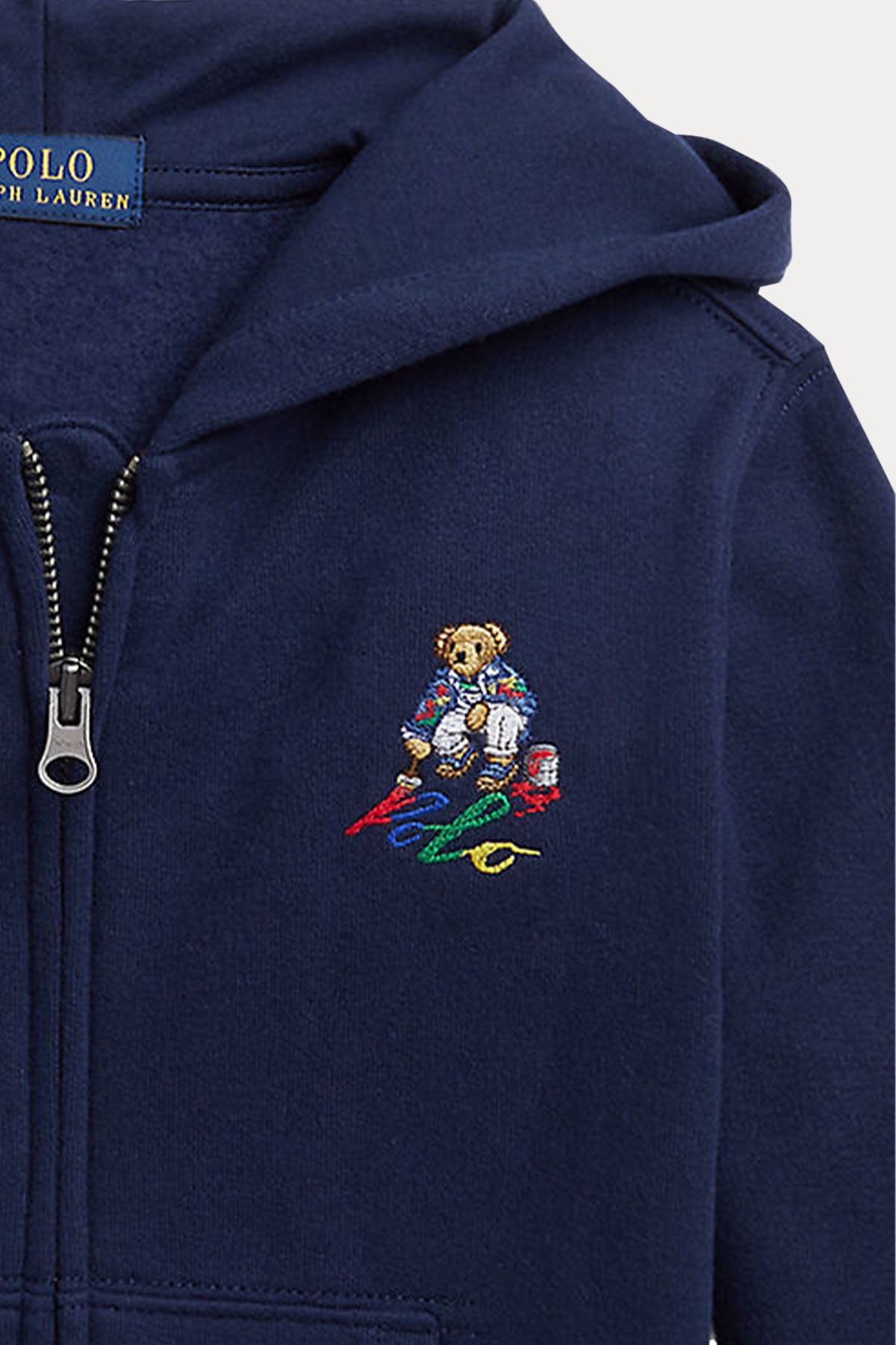Polo Ralph Lauren Kids 2-7 Yaş Unisex Çocuk Kapüşonlu Polo Bear Sweatshirt Ceket