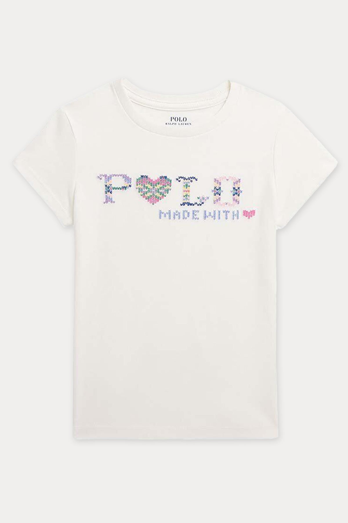 Polo Ralph Lauren Kids 2-3 Yaş Kız Çocuk Yuvarlak Yaka Logolu T-shirt