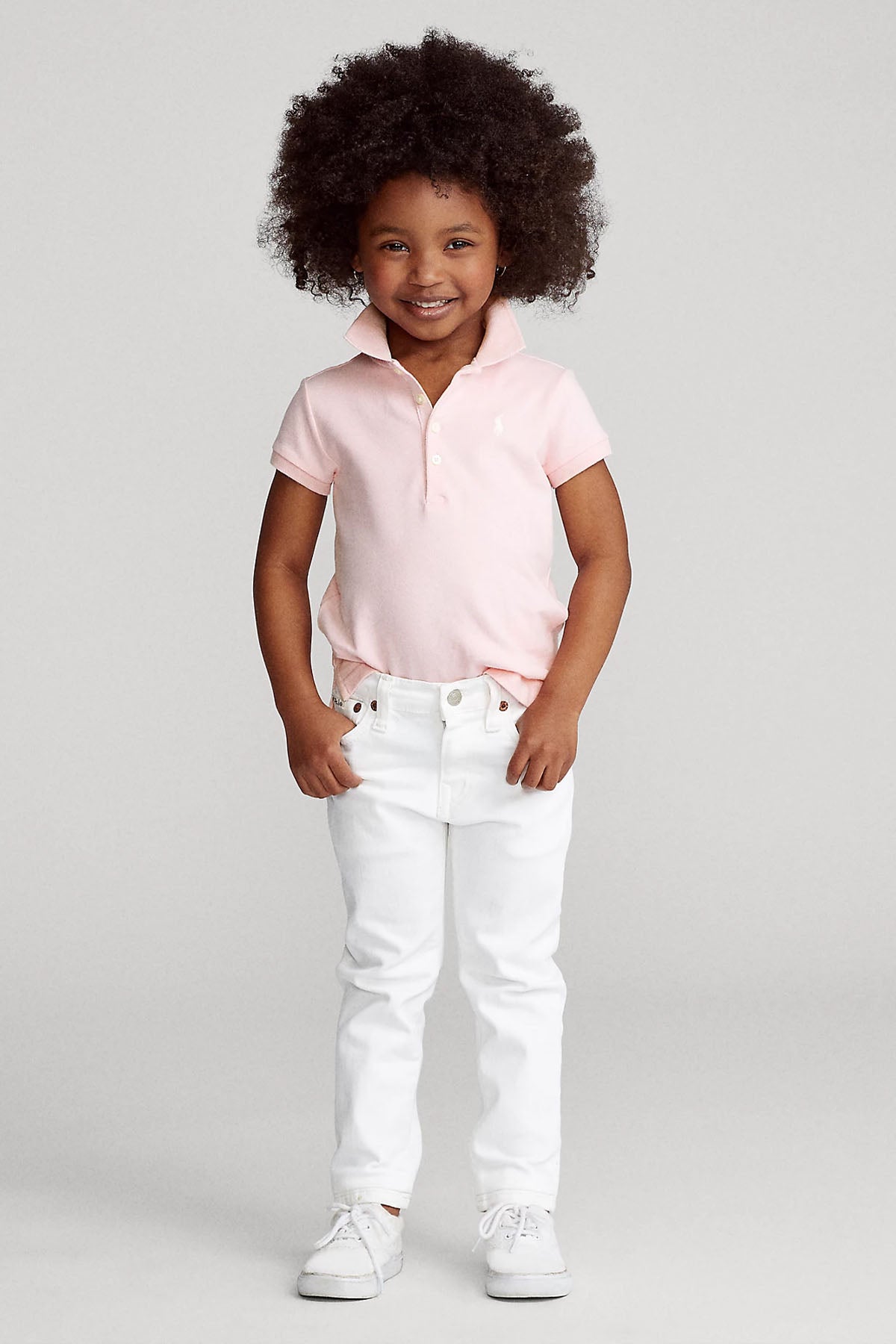 Polo Ralph Lauren Kids 3-6 Yaş Kız Çocuk Polo Yaka T-shirt