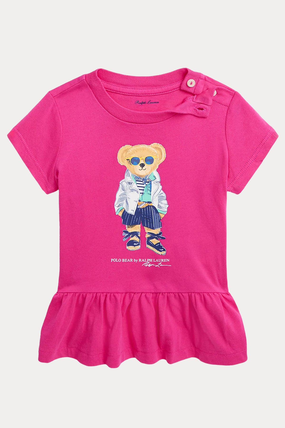 Polo Ralph Lauren Kids 12-18 Aylık Kız Bebek Polo Bear T-shirt