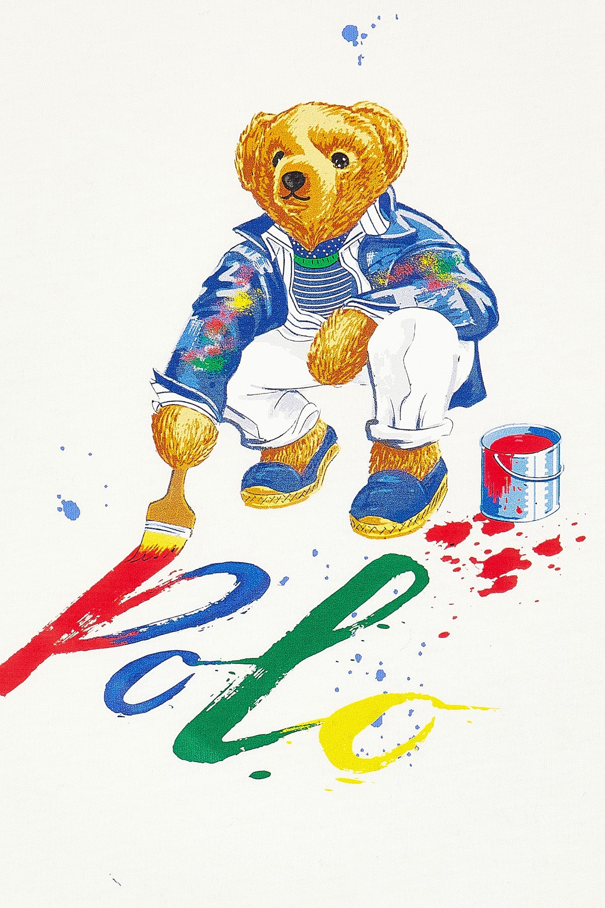 Polo Ralph Lauren Kids 2-6 Yaş Unisex Çocuk Polo Bear T-shirt-T-shirt-Libas