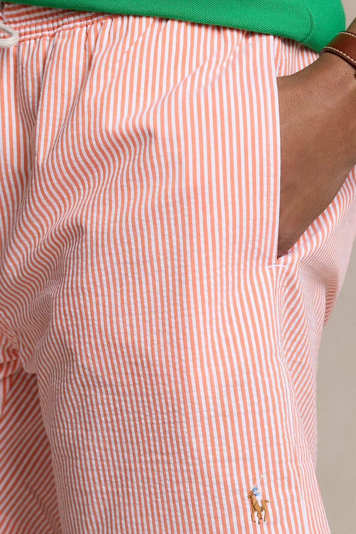 Polo Ralph Lauren Beli Lastikli Çizgili Şort Mayo 710834828007