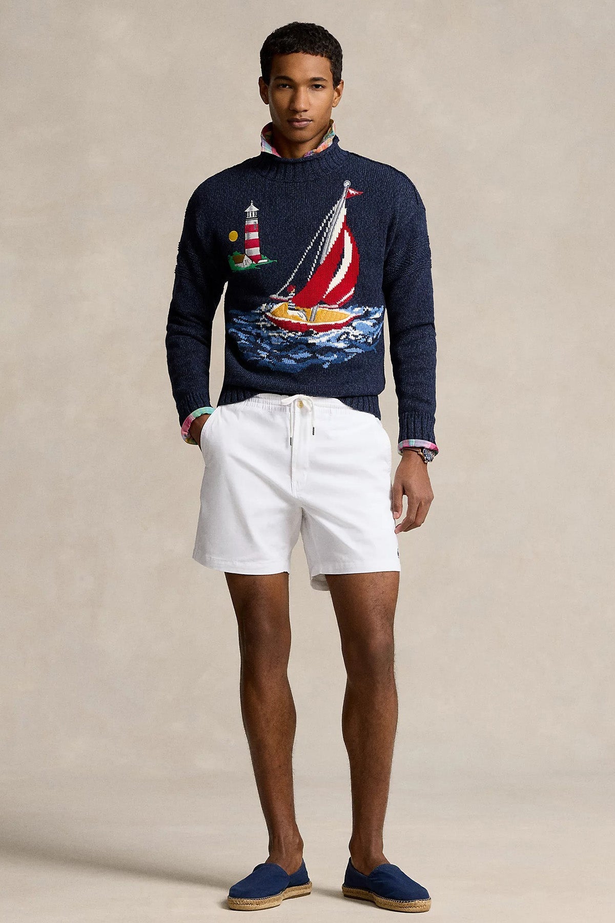 Polo Ralph Lauren Beli Lastikli Stretch Classic Fit Şort-Şort-Libas