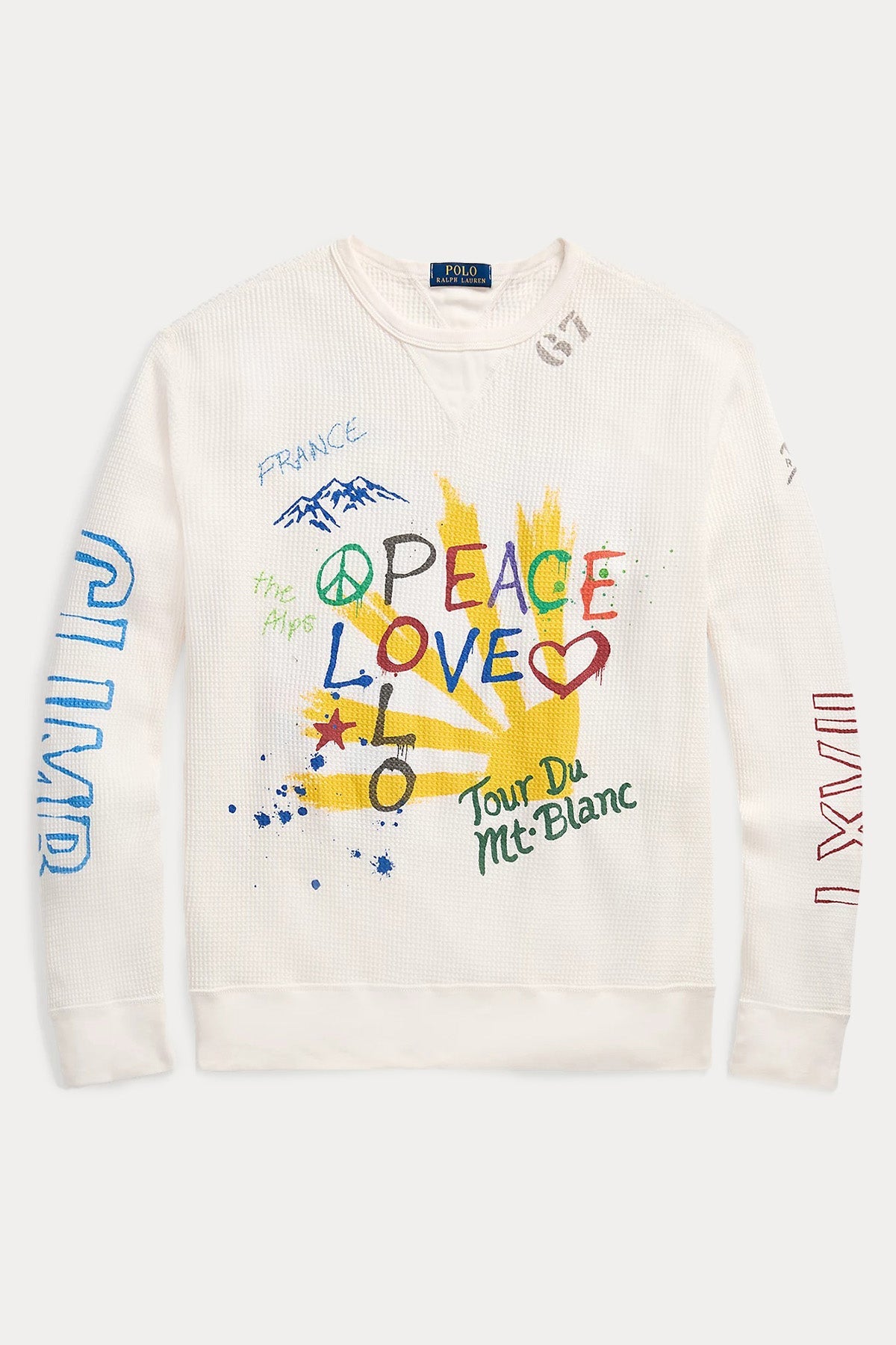 Polo Ralph Lauren Yuvarlak Yaka Logolu Desenli Sweatshirt