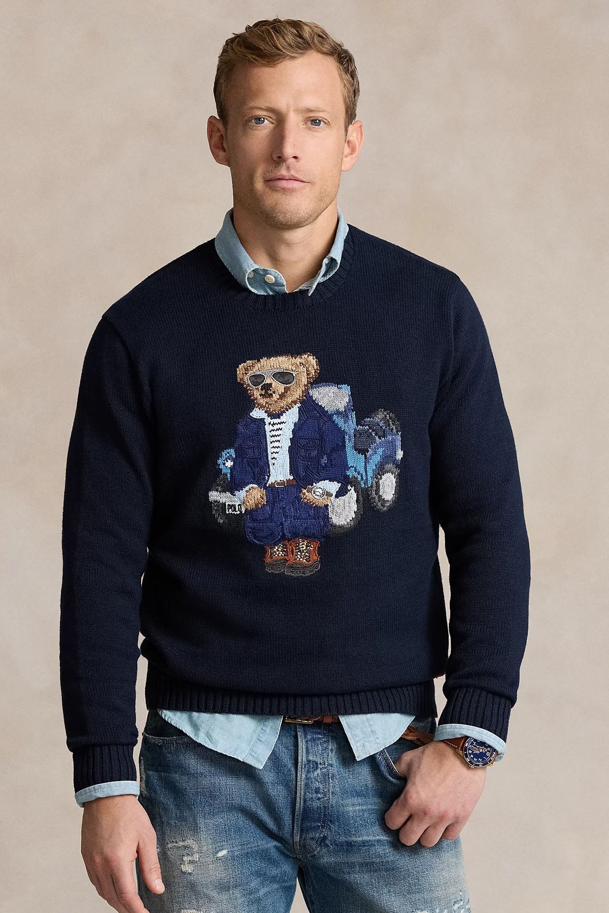 Polo Ralph Lauren Polo Bear Yuvarlak Yaka Örgü Triko