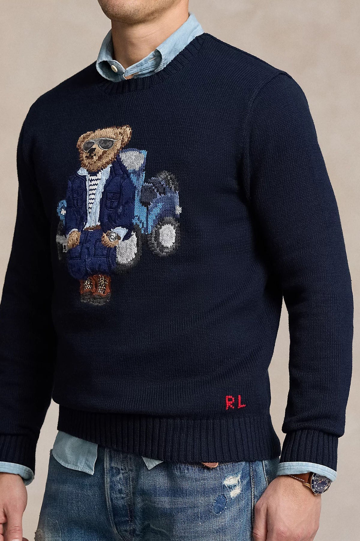 Polo Ralph Lauren Polo Bear Yuvarlak Yaka Örgü Triko