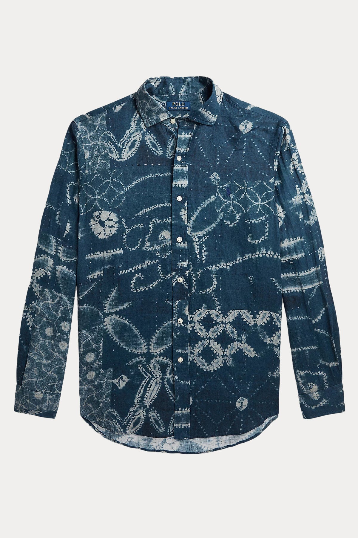 Polo Ralph Lauren Classic Fit Desenli Keten Gömlek