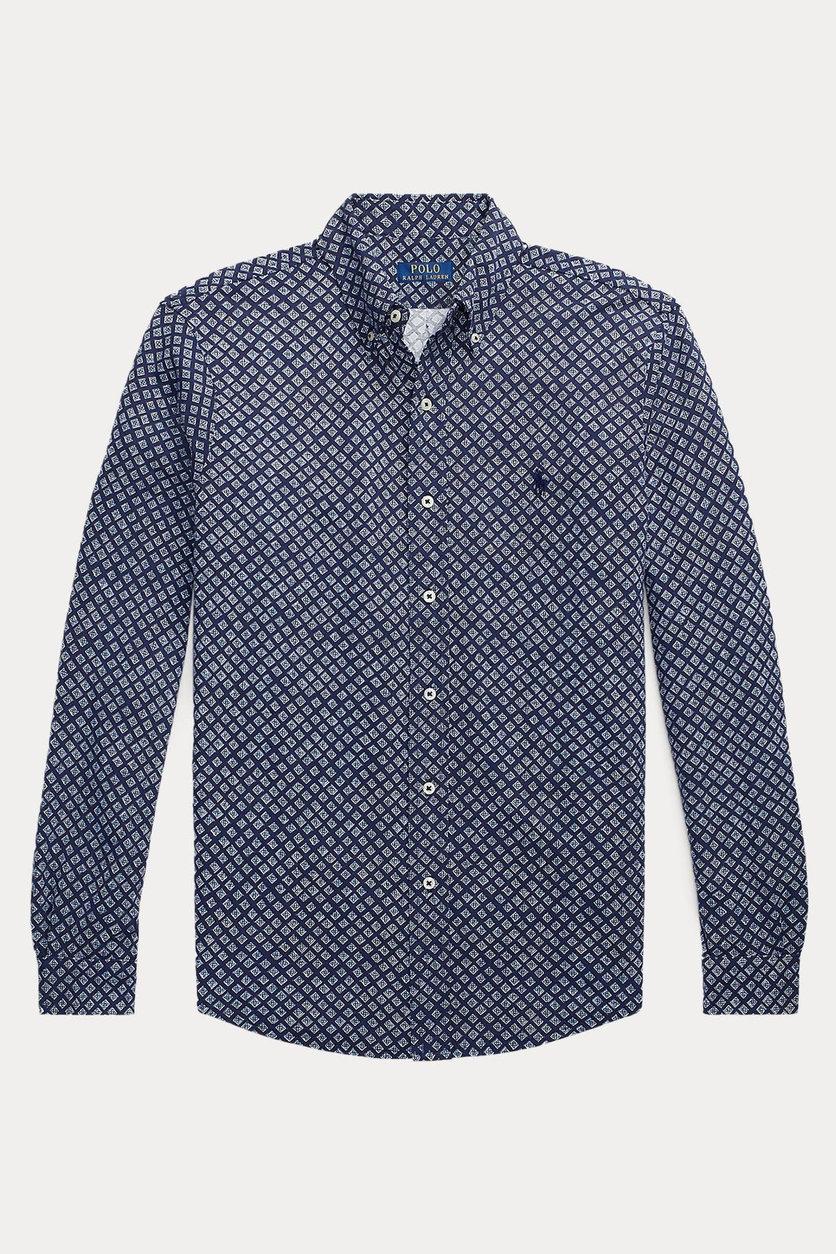 Polo Ralph Lauren Custom Fit Featherweight Mesh Desenli Gömlek