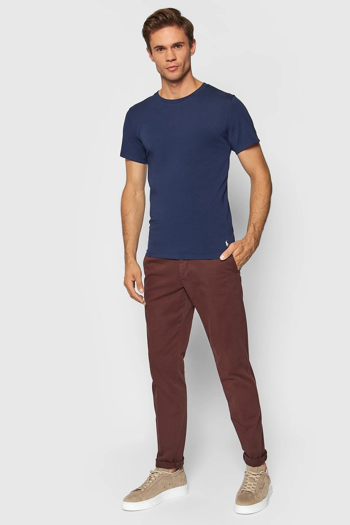 Polo Ralph Lauren 2'li Paket Yuvarlak Yaka Streç T-shirt Set