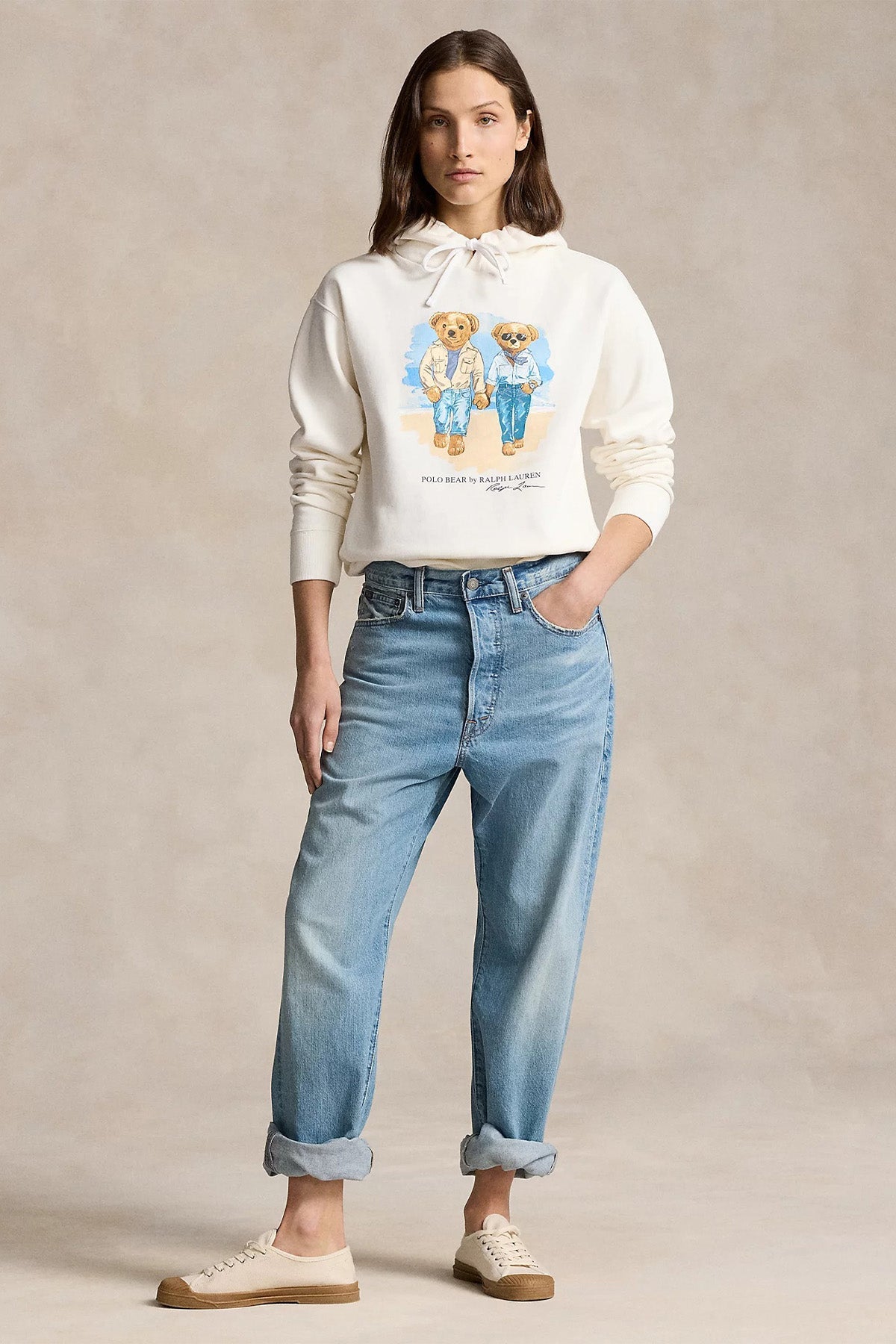 Polo Ralph Lauren Polo Bear Relaxed Fit Kapüşonlu Sweatshirt