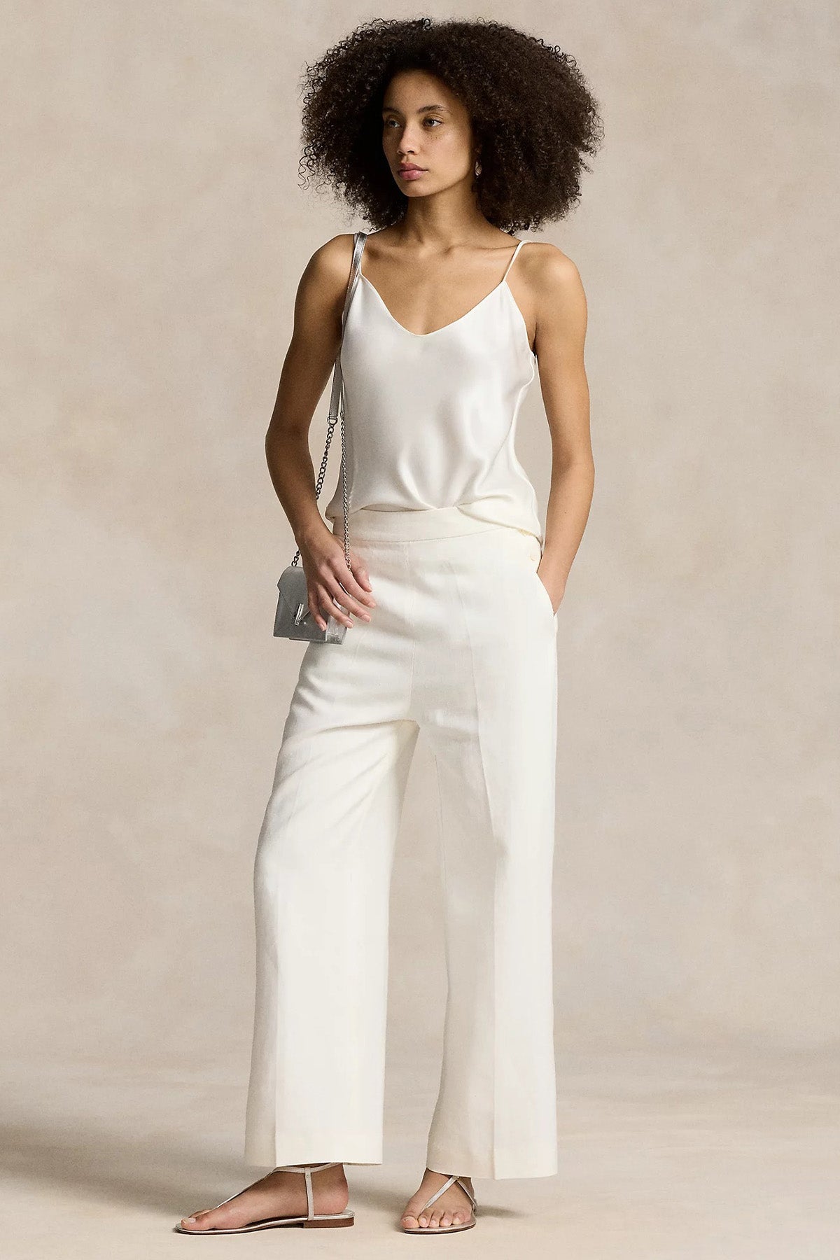 Polo Ralph Lauren Relaxed Fit Yüksek Bel Yandan Cepli Pantolon