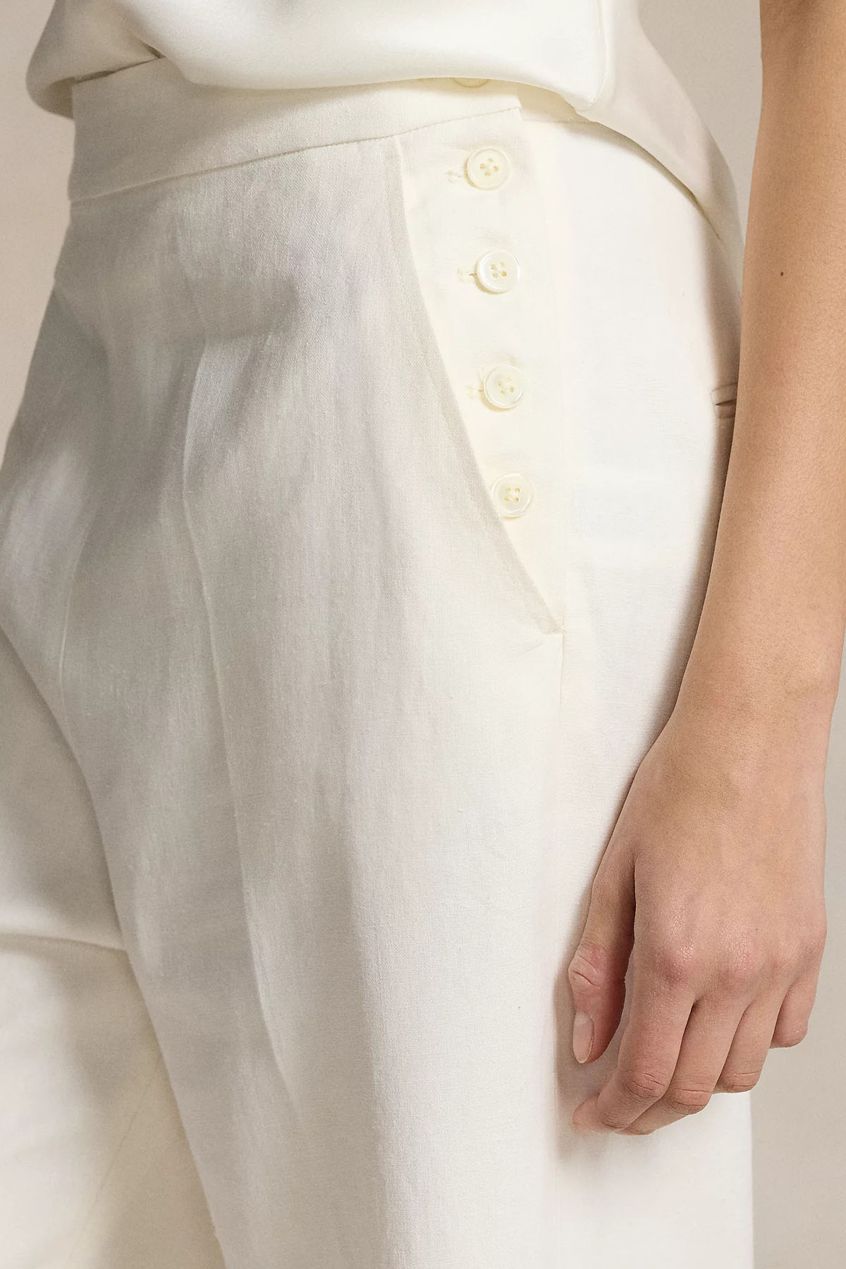 Polo Ralph Lauren Relaxed Fit Yüksek Bel Yandan Cepli Pantolon