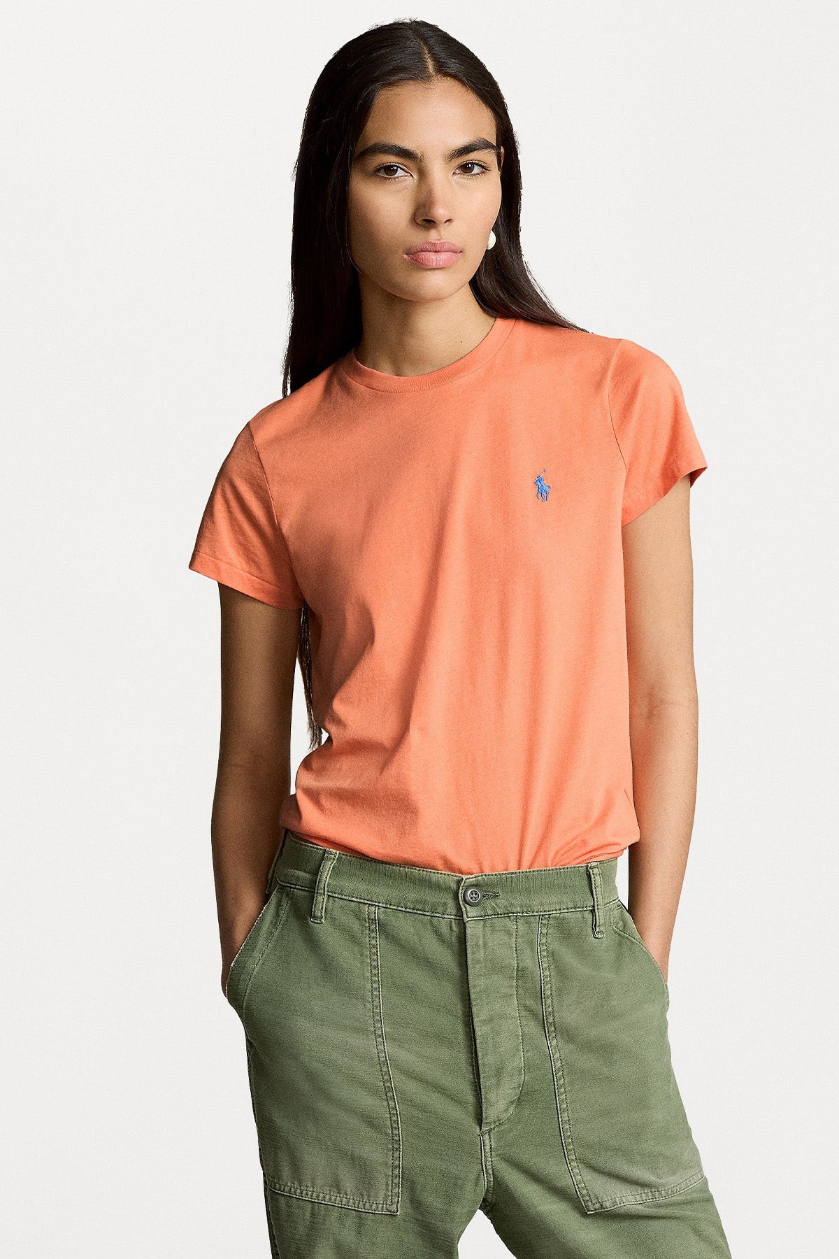 Polo Ralph Lauren Custom Fit Yuvarlak Yaka T-shirt-T-shirt-Libas