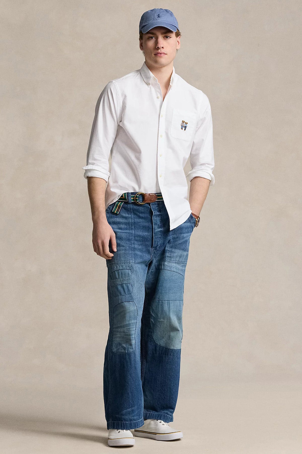 Polo Ralph Lauren Classic Fit Cep Detaylı Polo Bear Oxford Gömlek-Gömlek-Libas