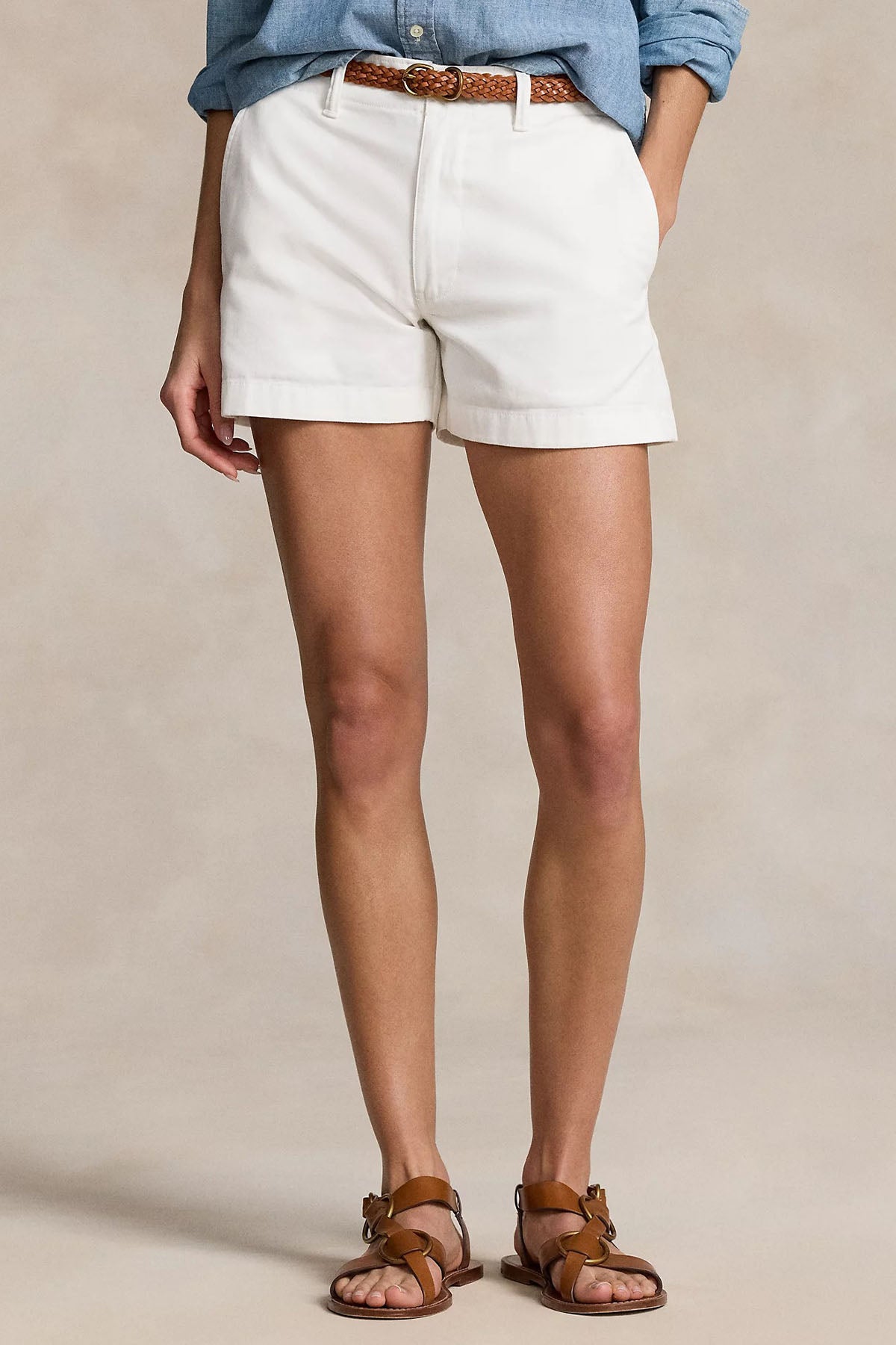 Polo Ralph Lauren Yüksek Bel Yandan Cepli Şort