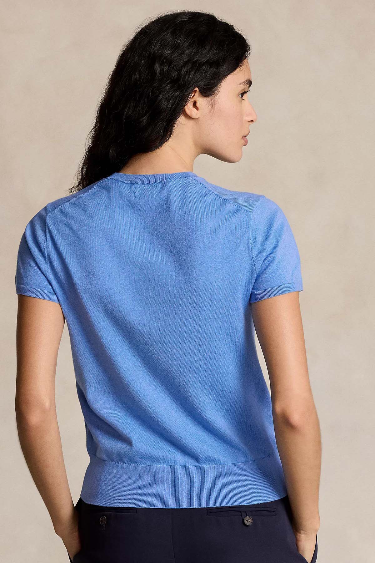 Polo Ralph Lauren Yuvarlak Yaka Logolu İnce Örgü Triko-Triko-Libas