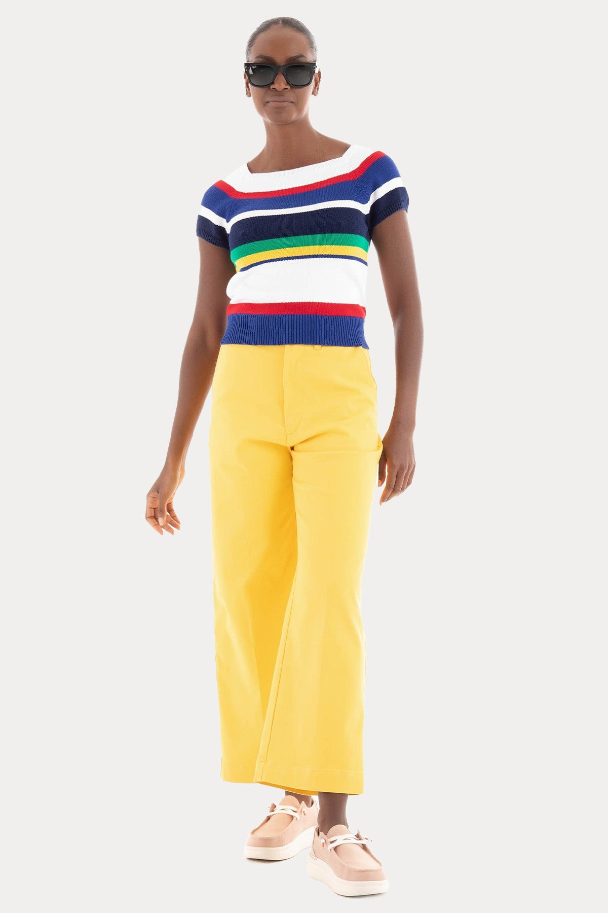 Polo Ralph Lauren Renk Bloklu İnce Örgü Triko