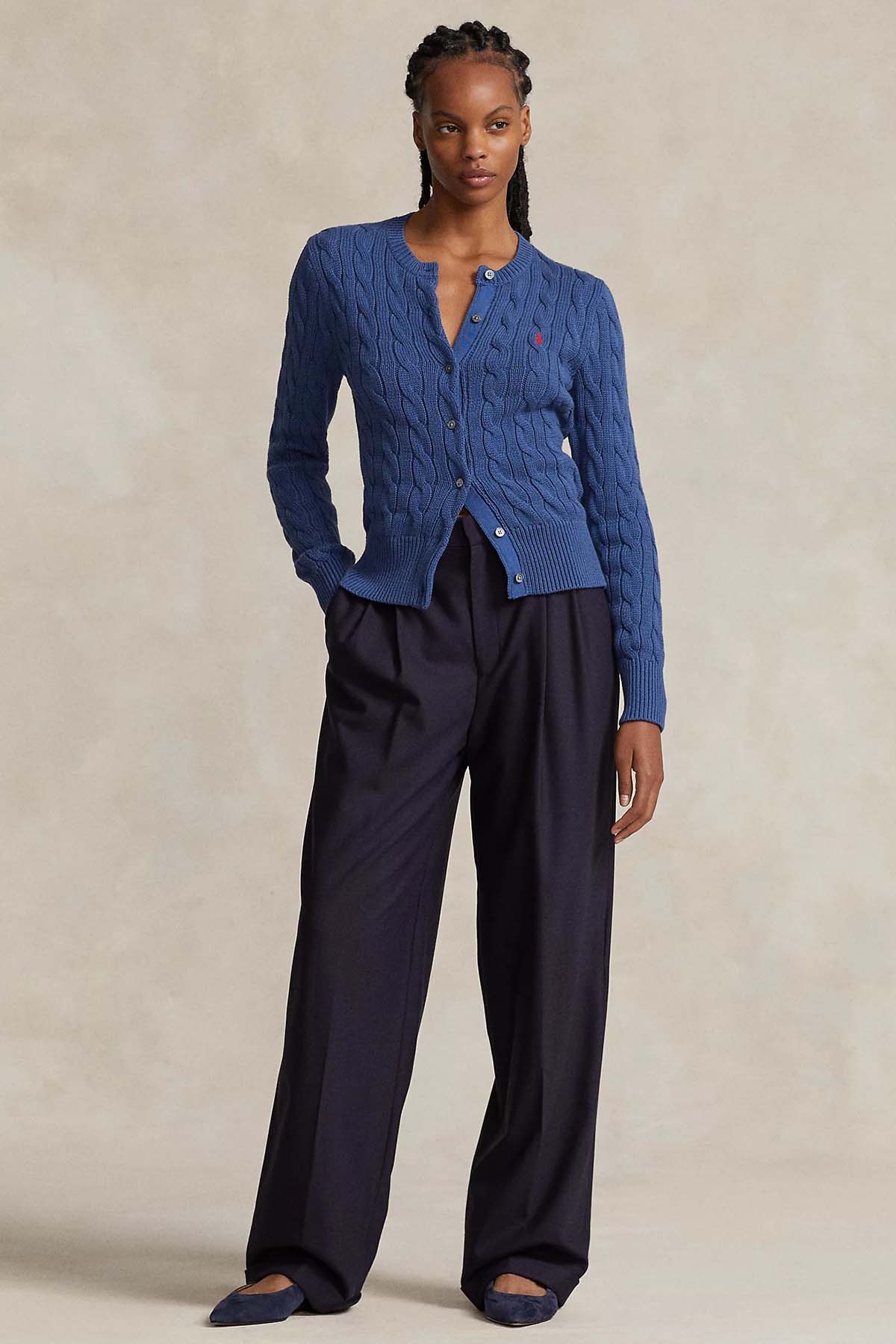 Polo Ralph Lauren Saç Örgü Triko Ceket