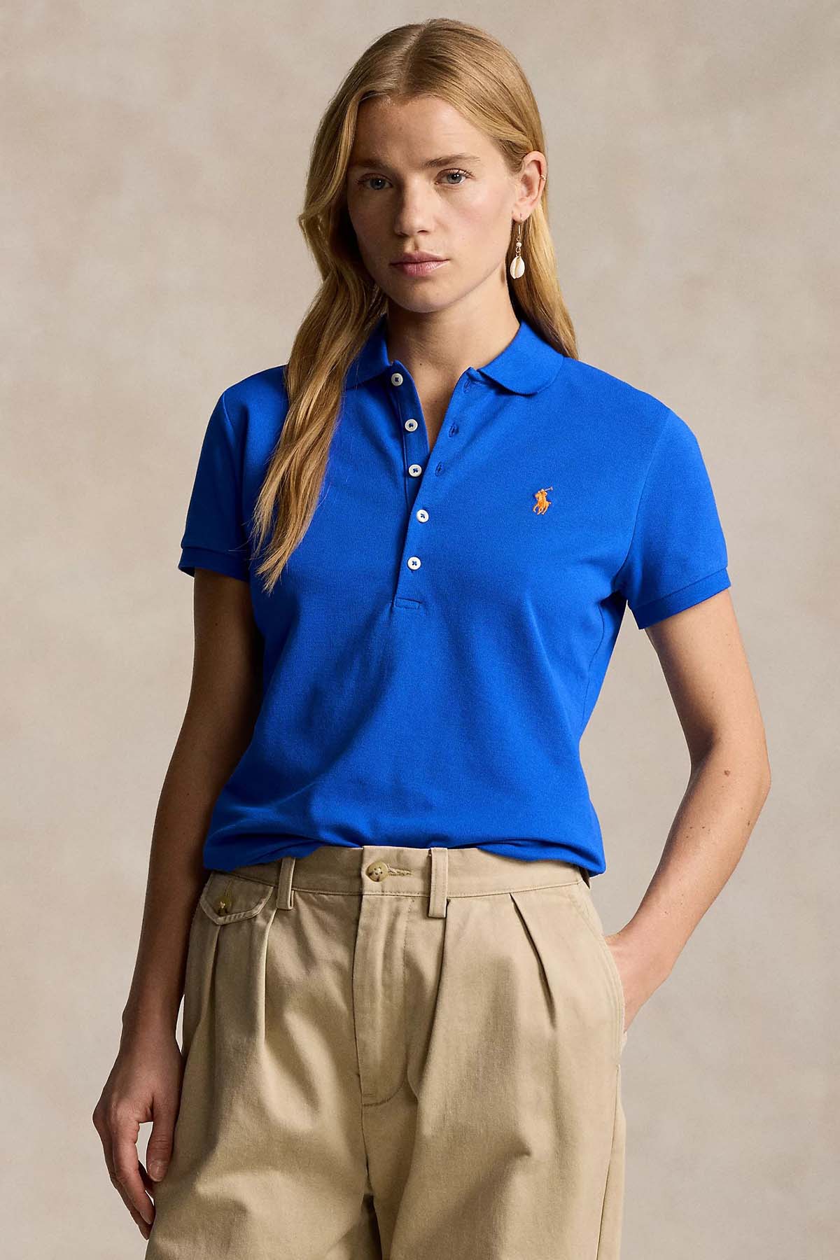Polo Ralph Lauren Slim Fit Polo Yaka Streç T-shirt