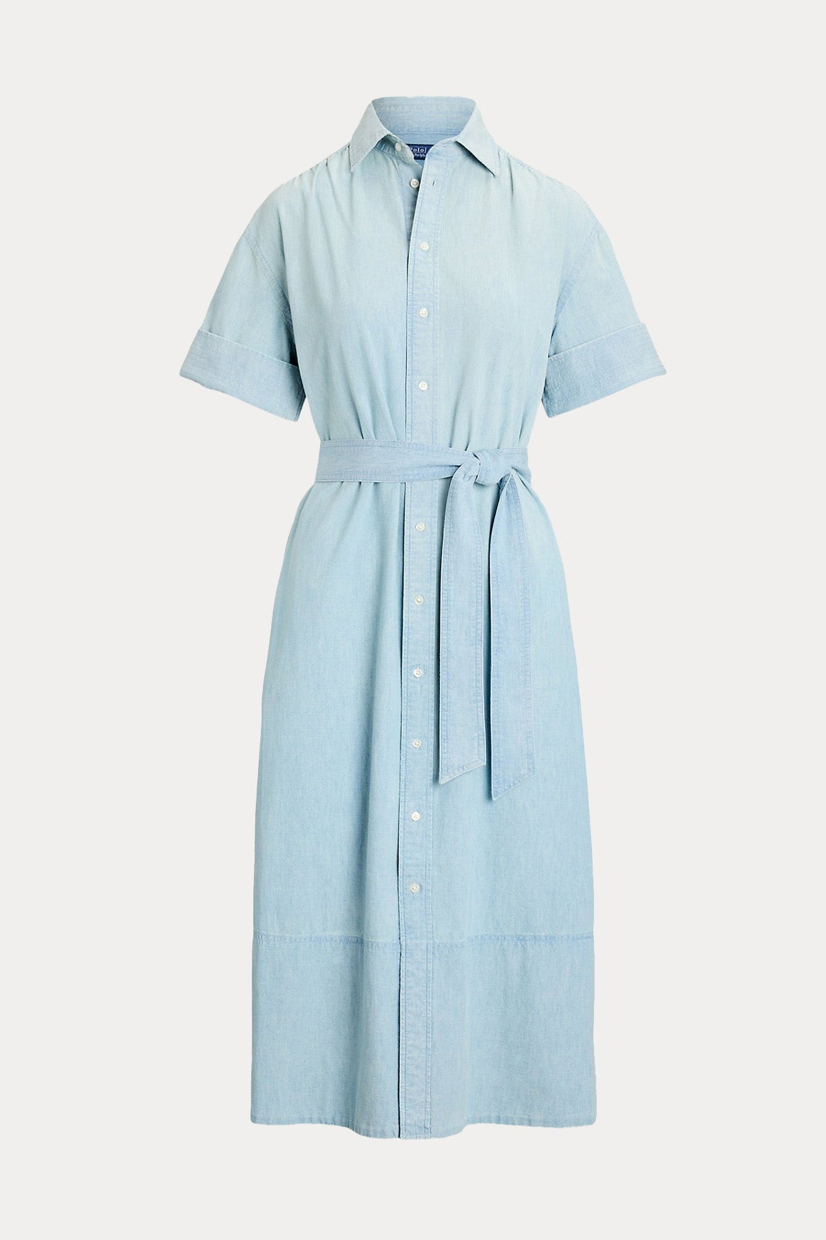 Polo Ralph Lauren Kuşaklı Midi Denim Elbise