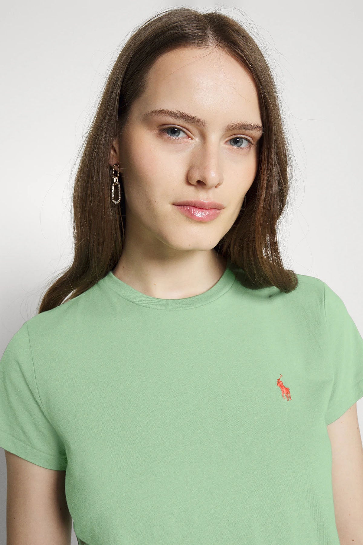 Polo Ralph Lauren Custom Fit Yuvarlak Yaka Logolu T-shirt-T-shirt-Libas