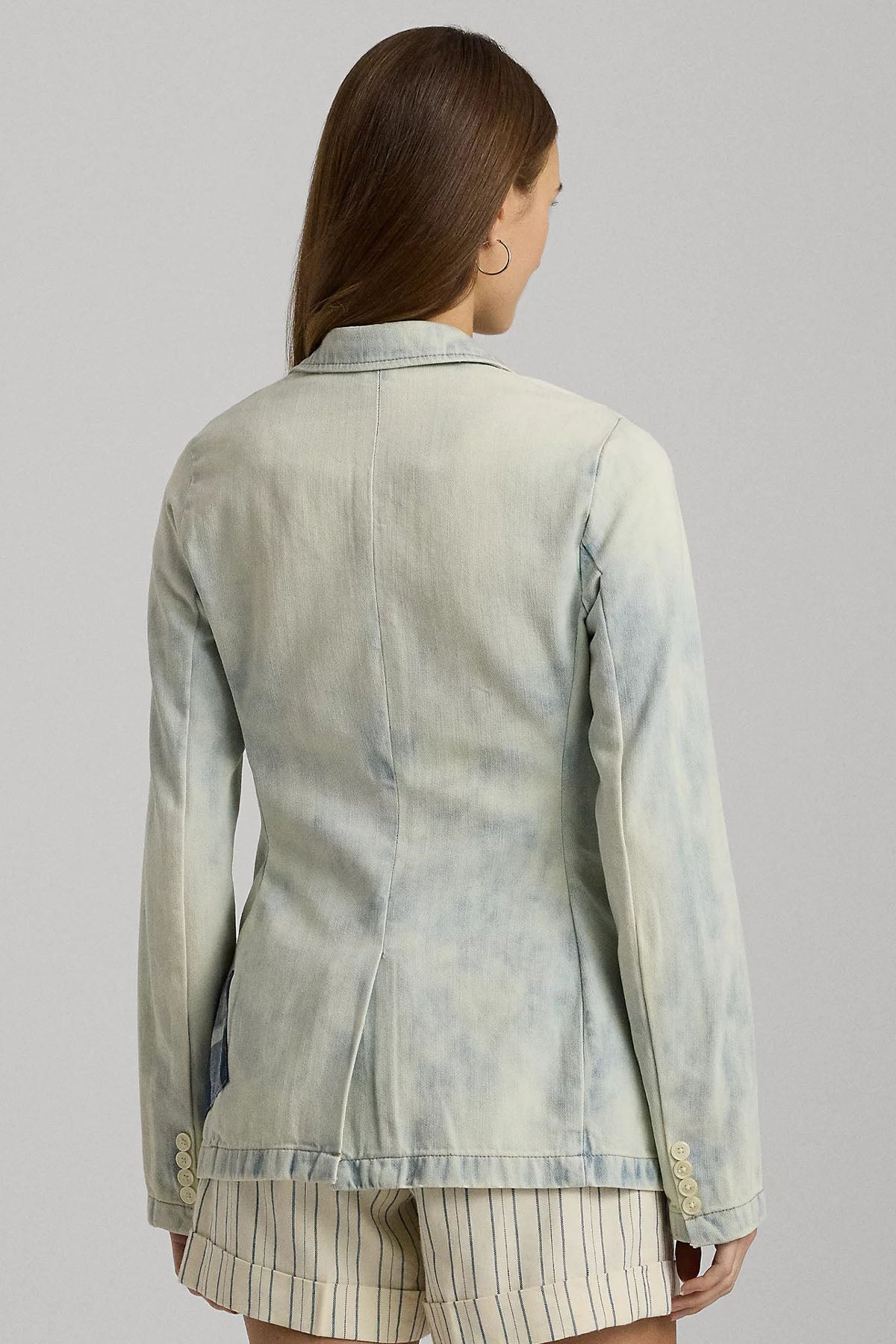 Polo Ralph Lauren Yamalı Denim Blazer Ceket