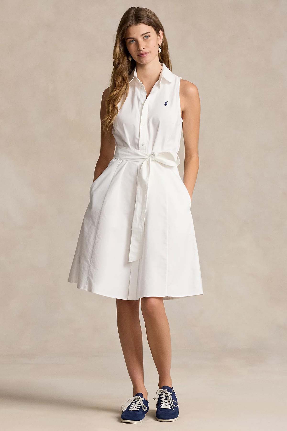 Polo Ralph Lauren Kuşaklı Dizüstü Gömlek Elbise