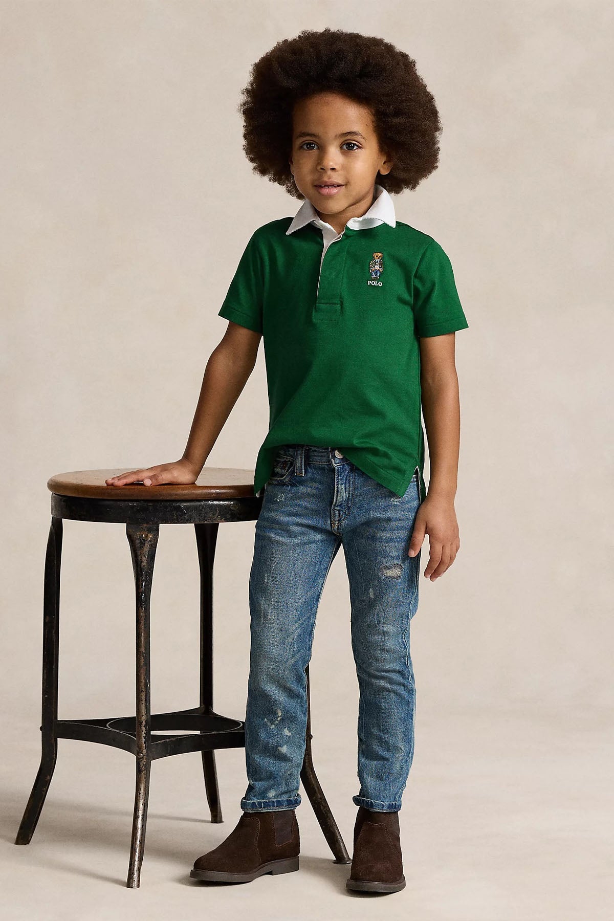 Polo Ralph Lauren Kids 2-3 Yaş Erkek Çocuk Polo Yaka Polo Bear T-shirt