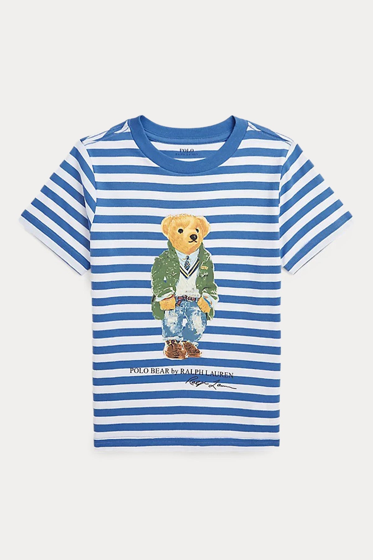 Polo Ralph Lauren Kids 2-4 Yaş Erkek Çocuk Çizgili Polo Bear T-shirt