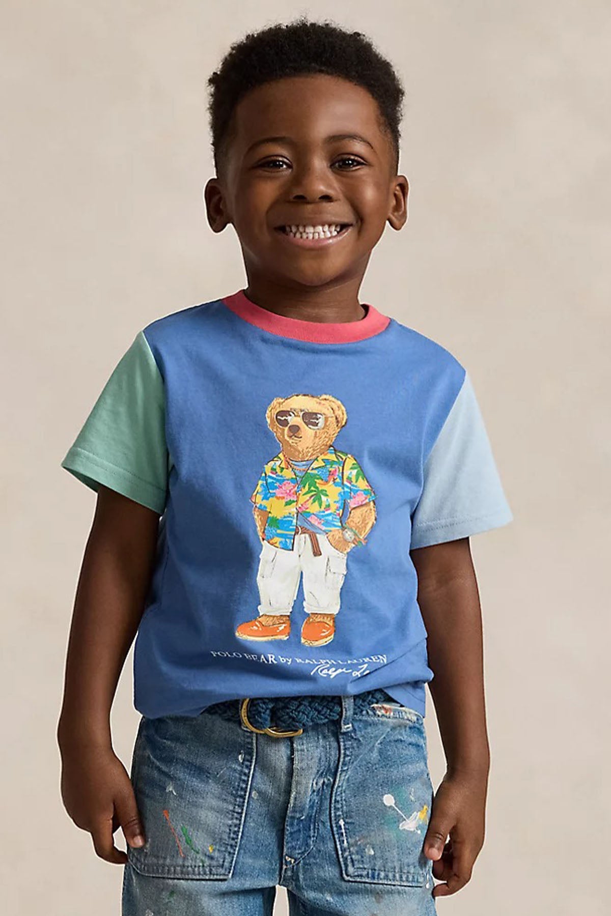 Polo Ralph Lauren Kids 3-7 Yaş Erkek Çocuk Polo Bear T-shirt