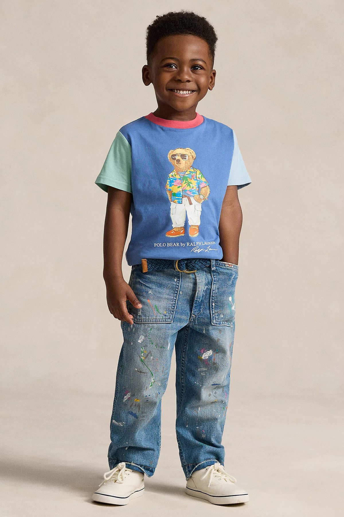 Polo Ralph Lauren Kids 3-7 Yaş Erkek Çocuk Polo Bear T-shirt