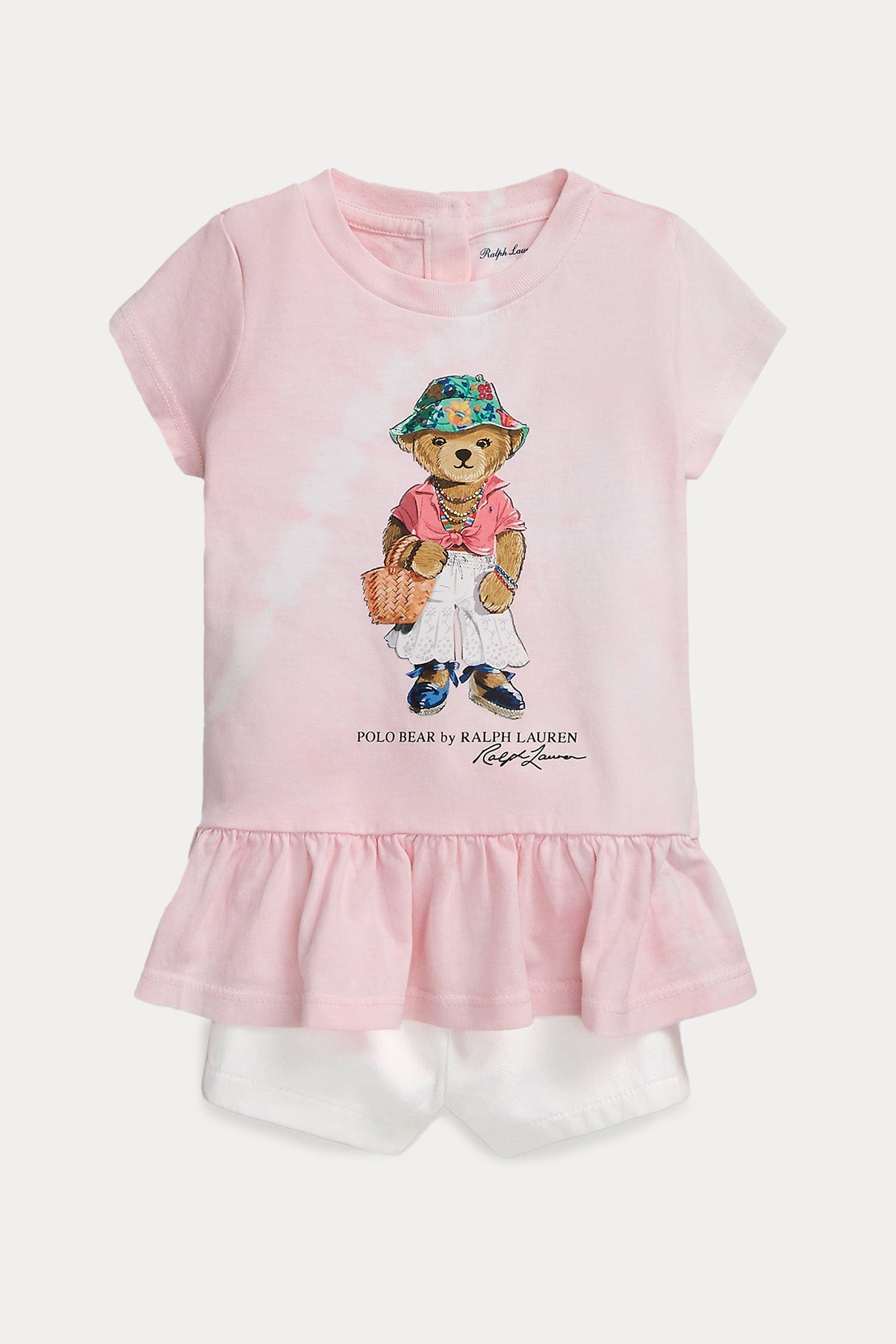 Polo Ralph Lauren Kids 12-24 Aylık Kız Bebek Polo Bear T-shirt - Şort Set