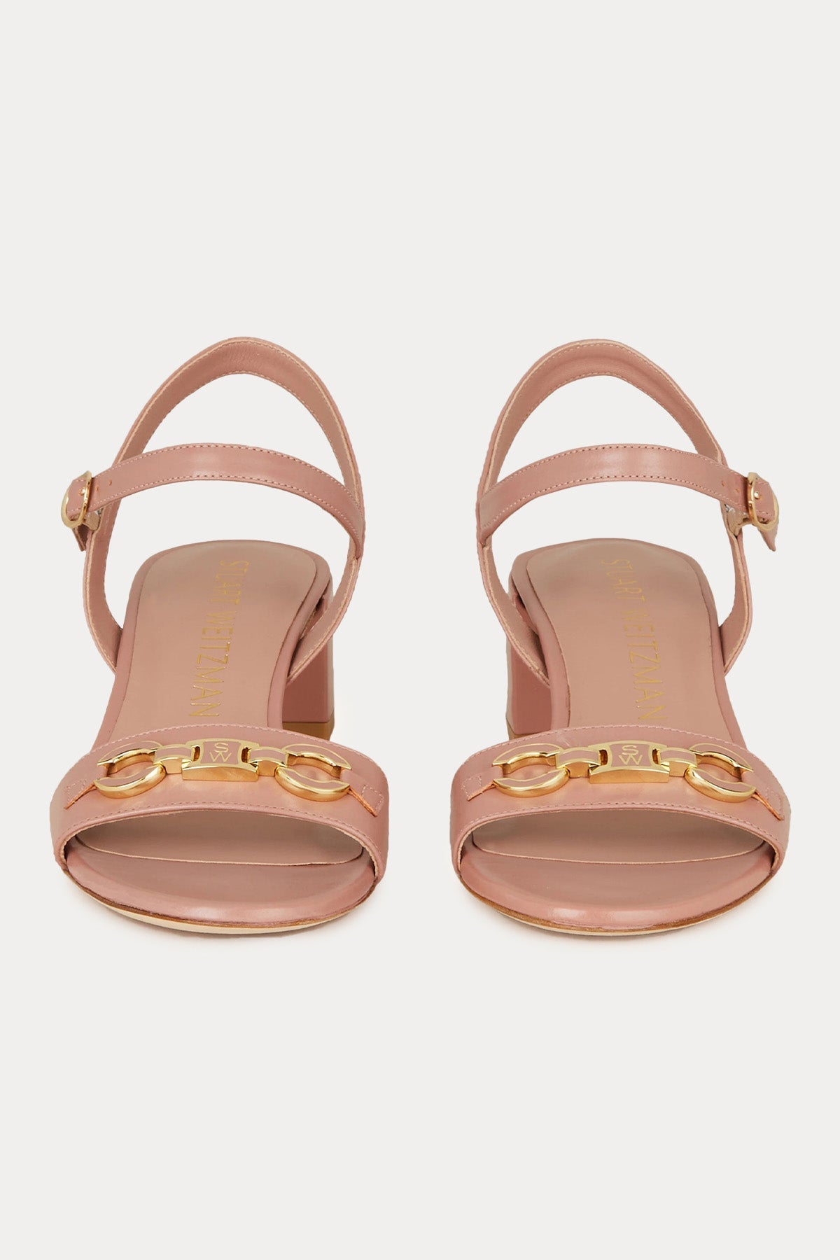 Stuart Weitzman Kemerli Deri Sandalet-Sandalet-Libas