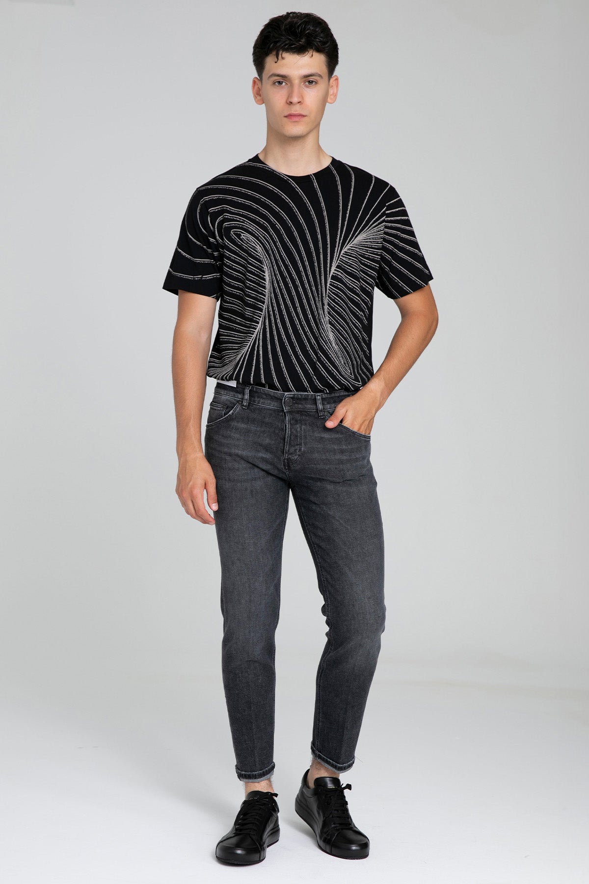 Pantaloni Torino Reggae Fit Duble Paça Yıkamalı Jeans-Jeans-Libas