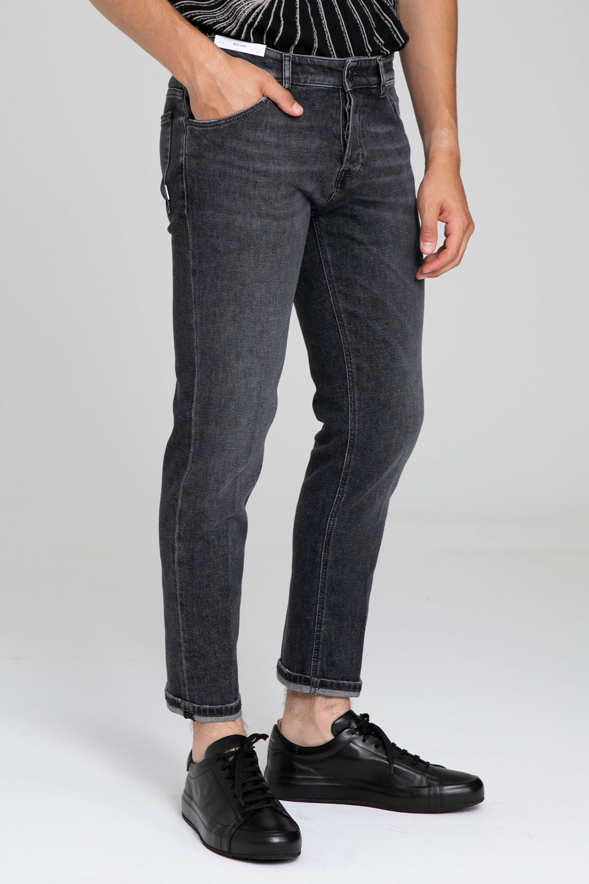 Pantaloni Torino Reggae Fit Duble Paça Yıkamalı Jeans-Jeans-Libas