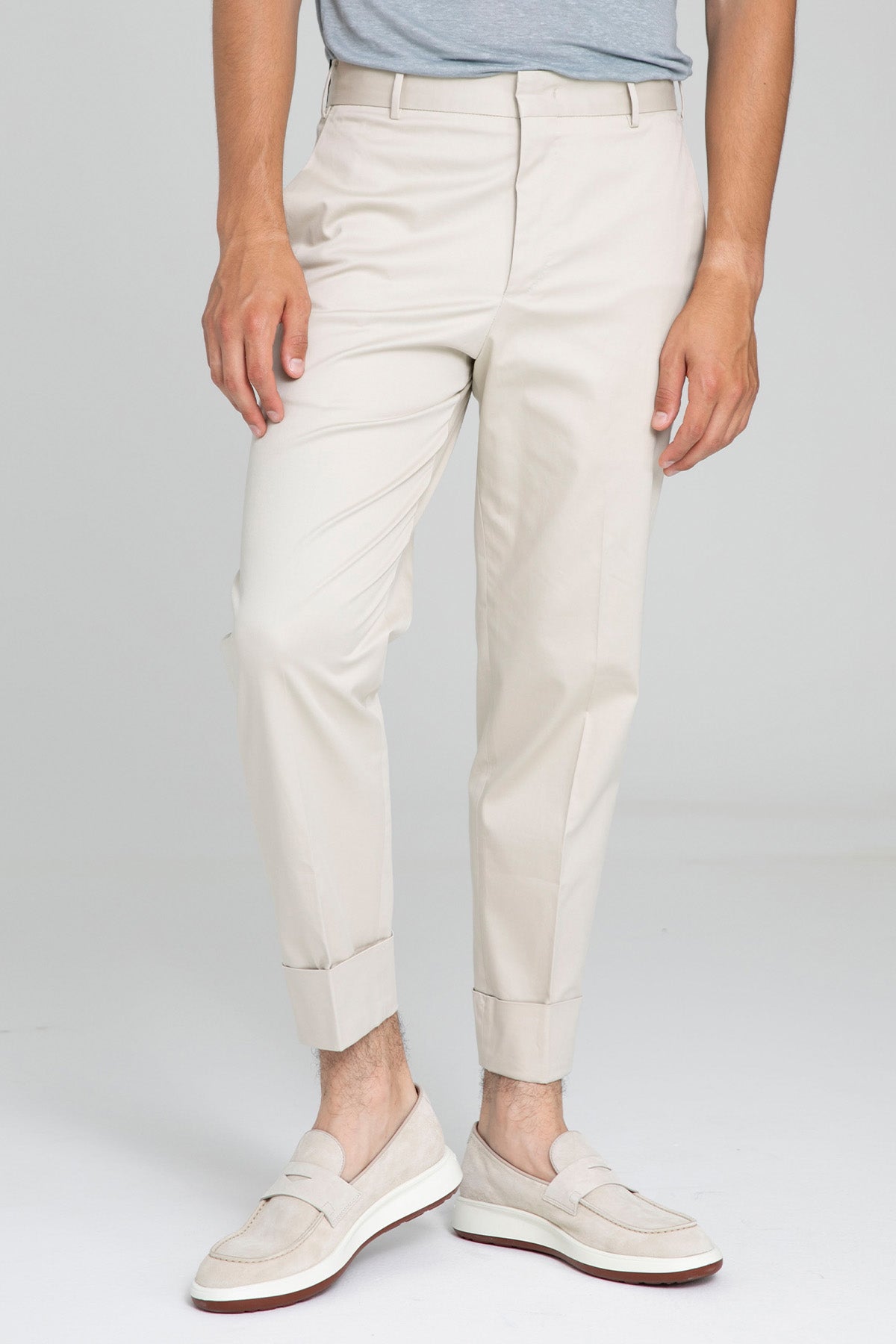 Pantaloni Torino Carrot Fit Yandan Cepli Streç Pantolon