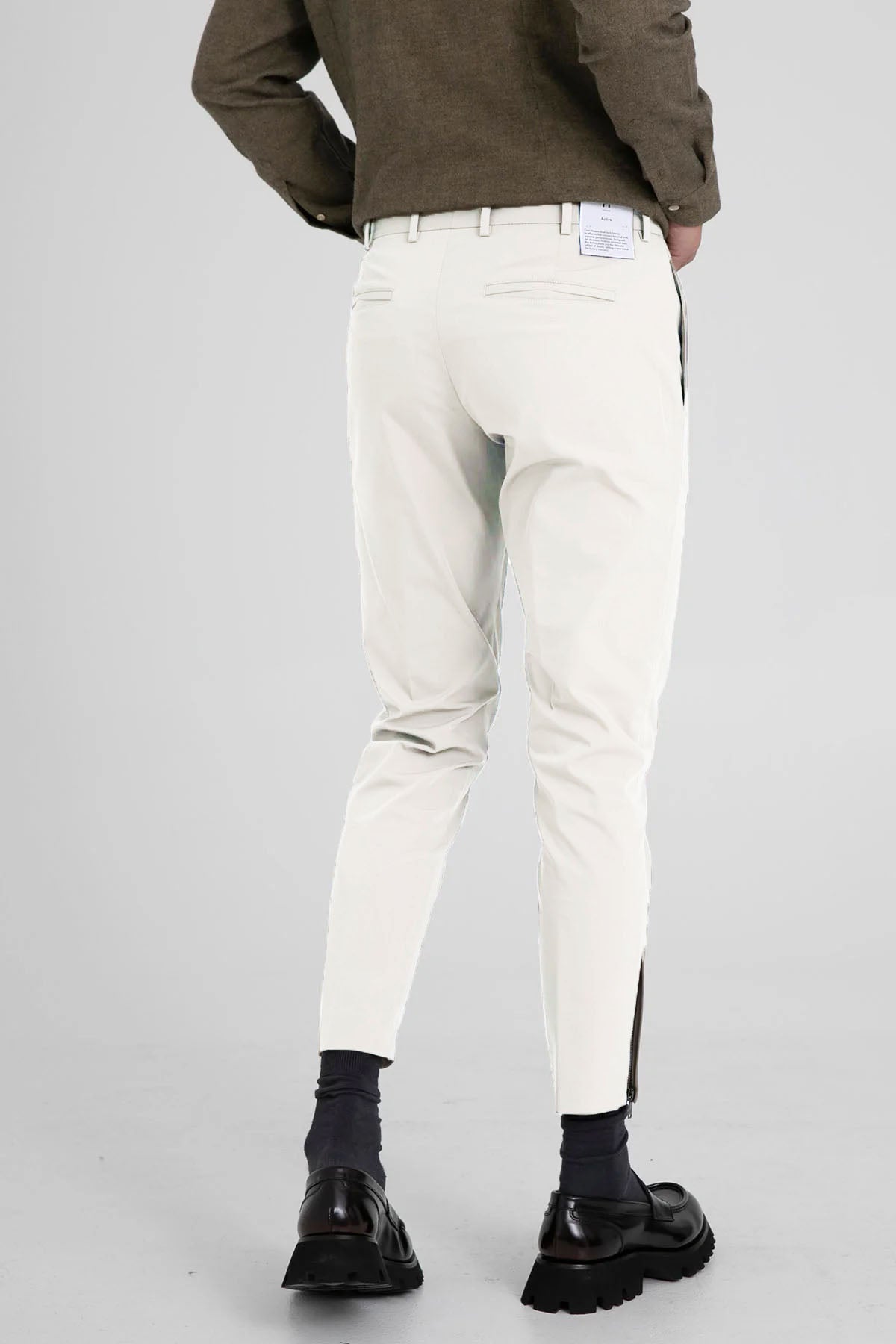 Pantaloni Torino Epsilon Yandan Cepli Paçası Fermuarlı Streç Pantolon