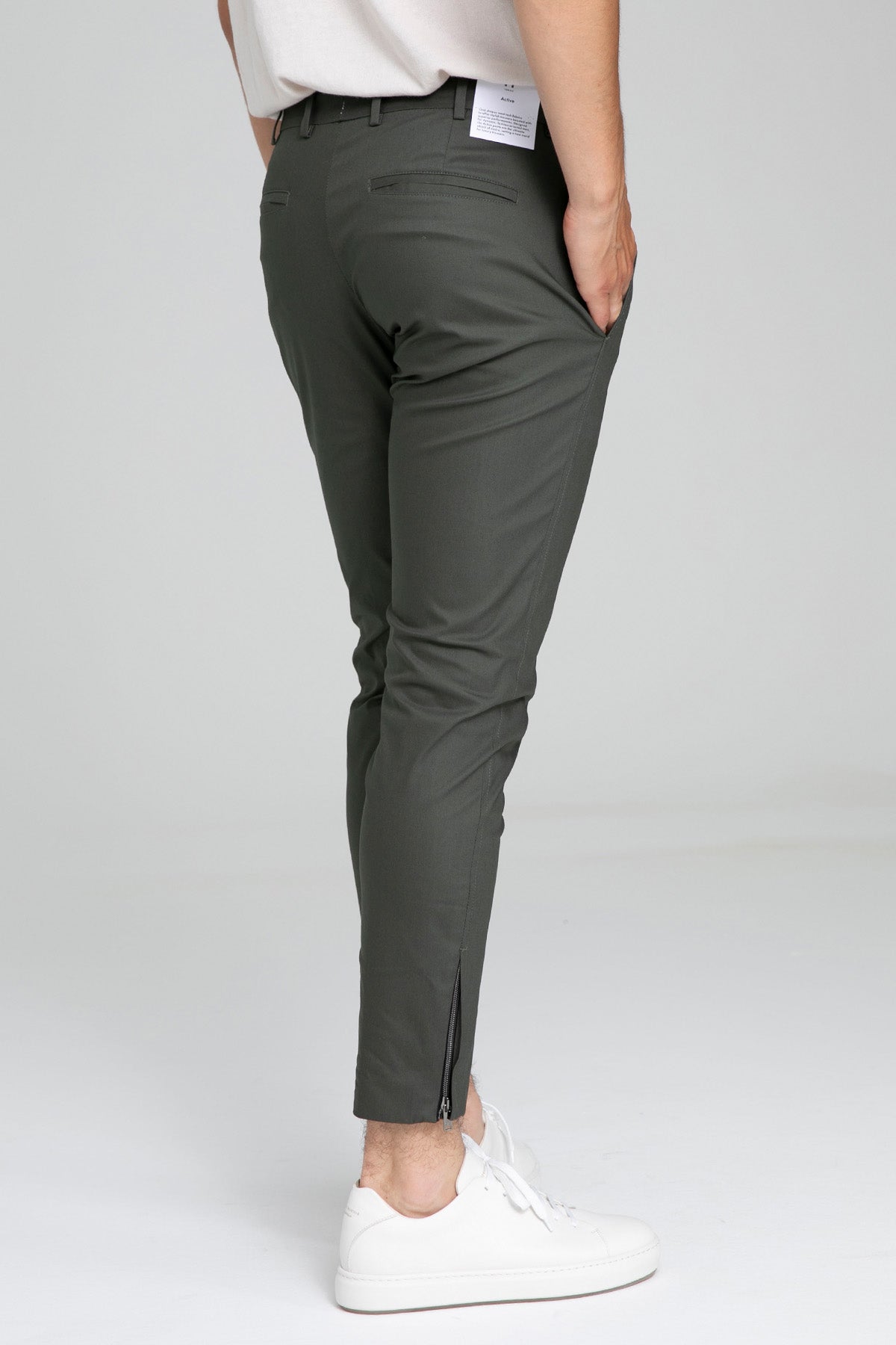 Pantaloni Torino Epsilon Yandan Cepli Paçası Fermuarlı Streç Pantolon