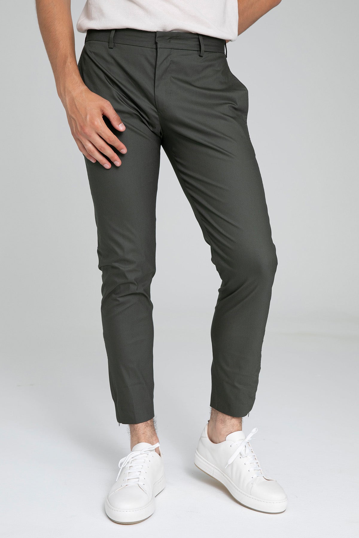 Pantaloni Torino Epsilon Yandan Cepli Paçası Fermuarlı Streç Pantolon