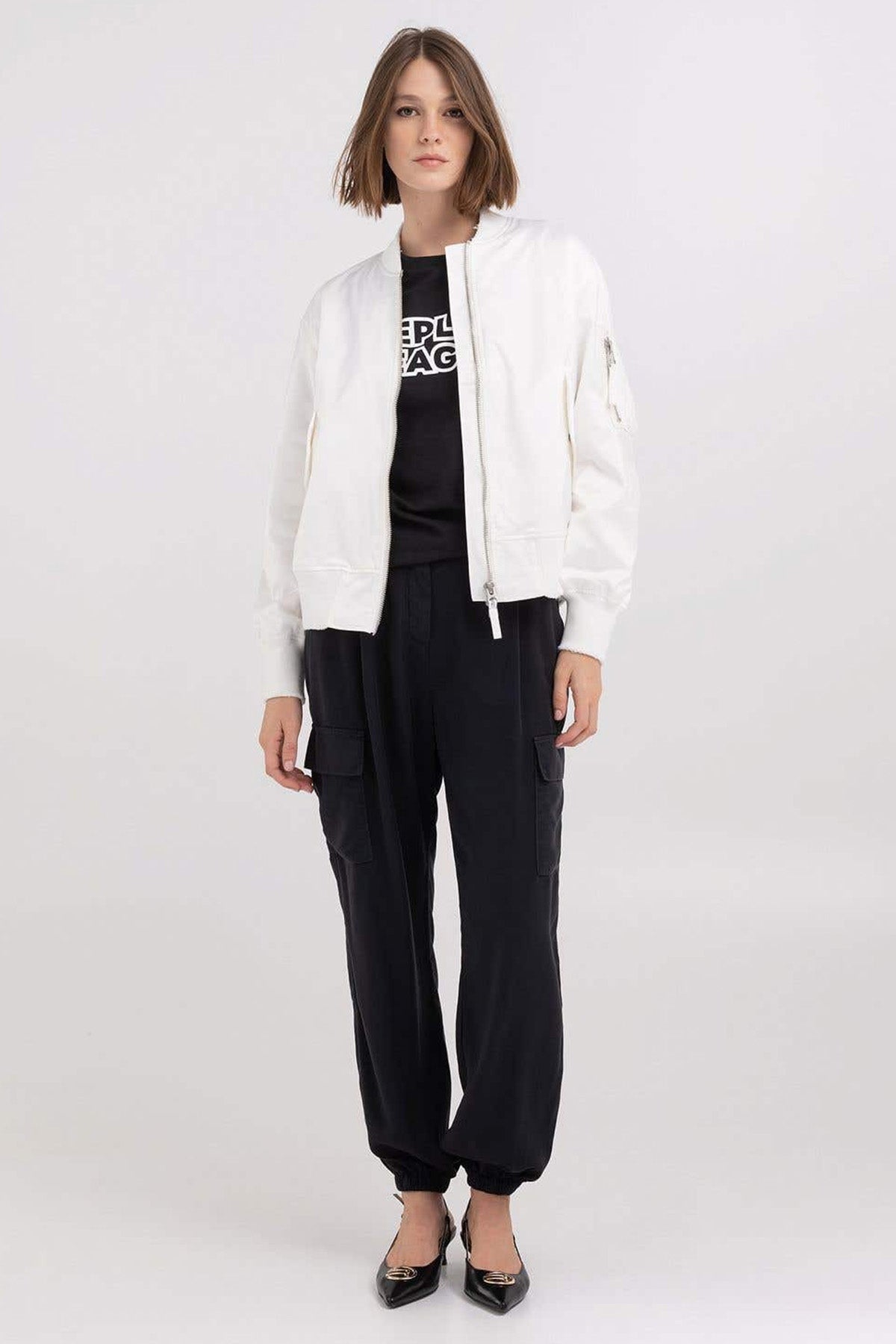 Replay Pilot Yaka Bomber Ceket