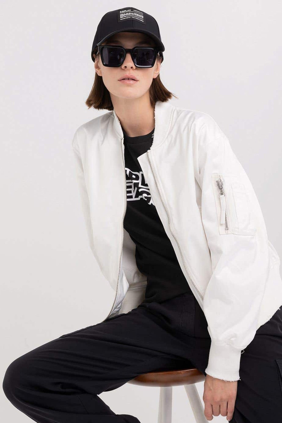 Replay Pilot Yaka Bomber Ceket