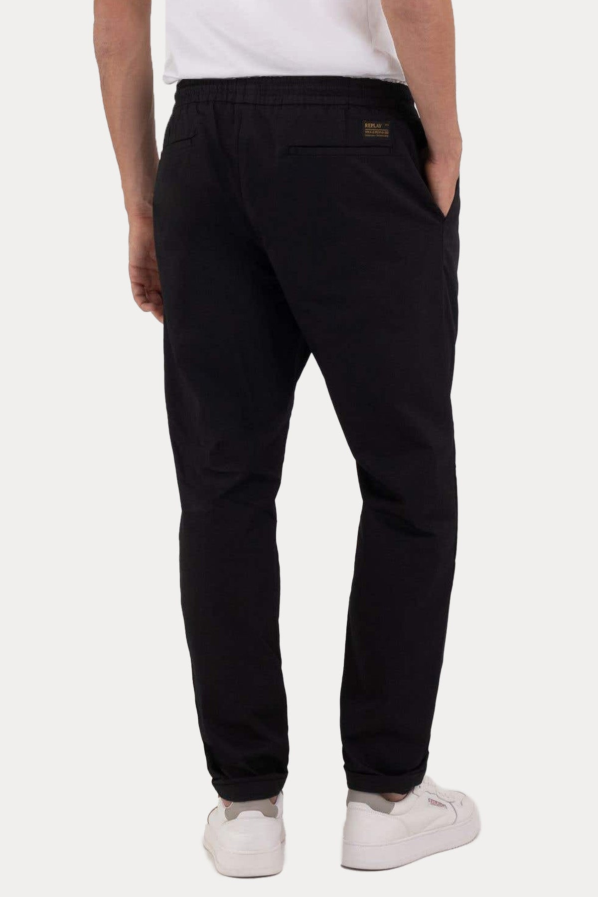 Replay Twill Tek Pile Beli Lastikli Jogger Pantolon