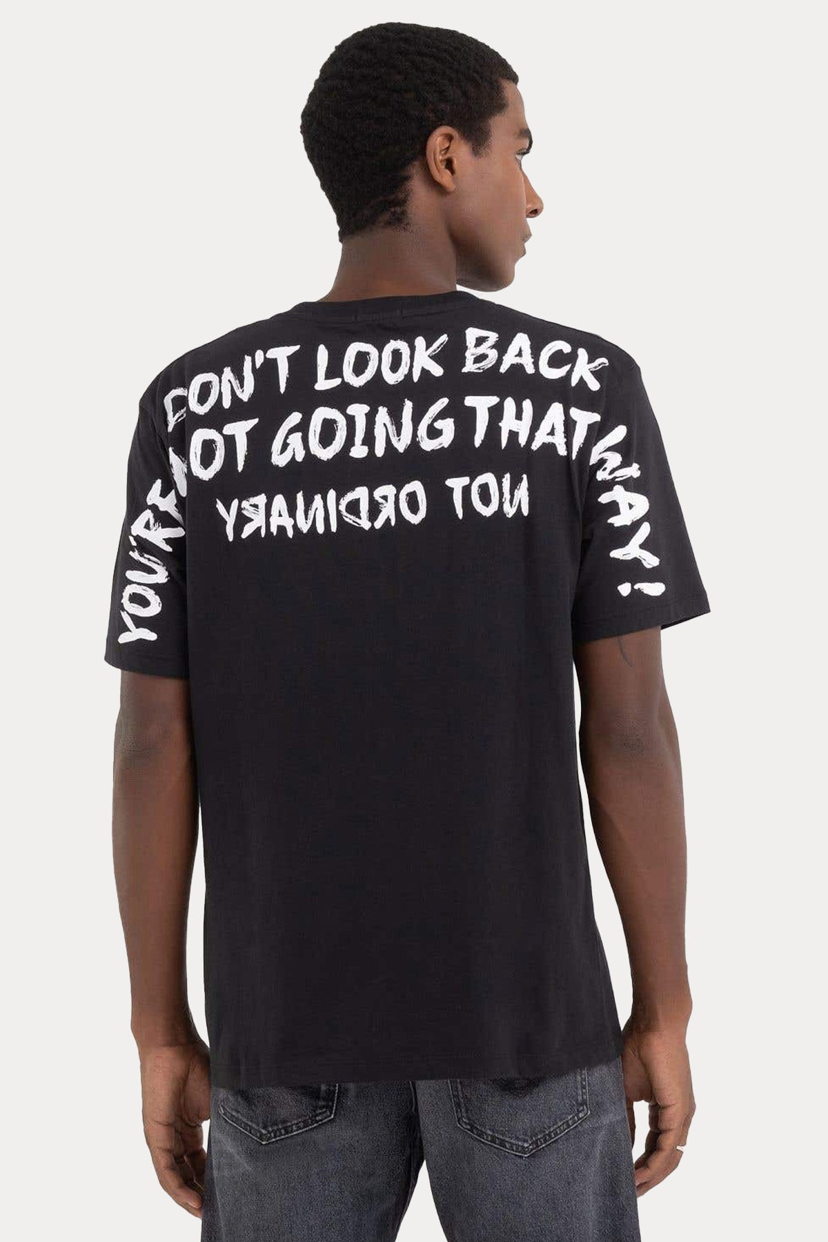 Replay Yuvarlak Yaka Logolu T-shirt