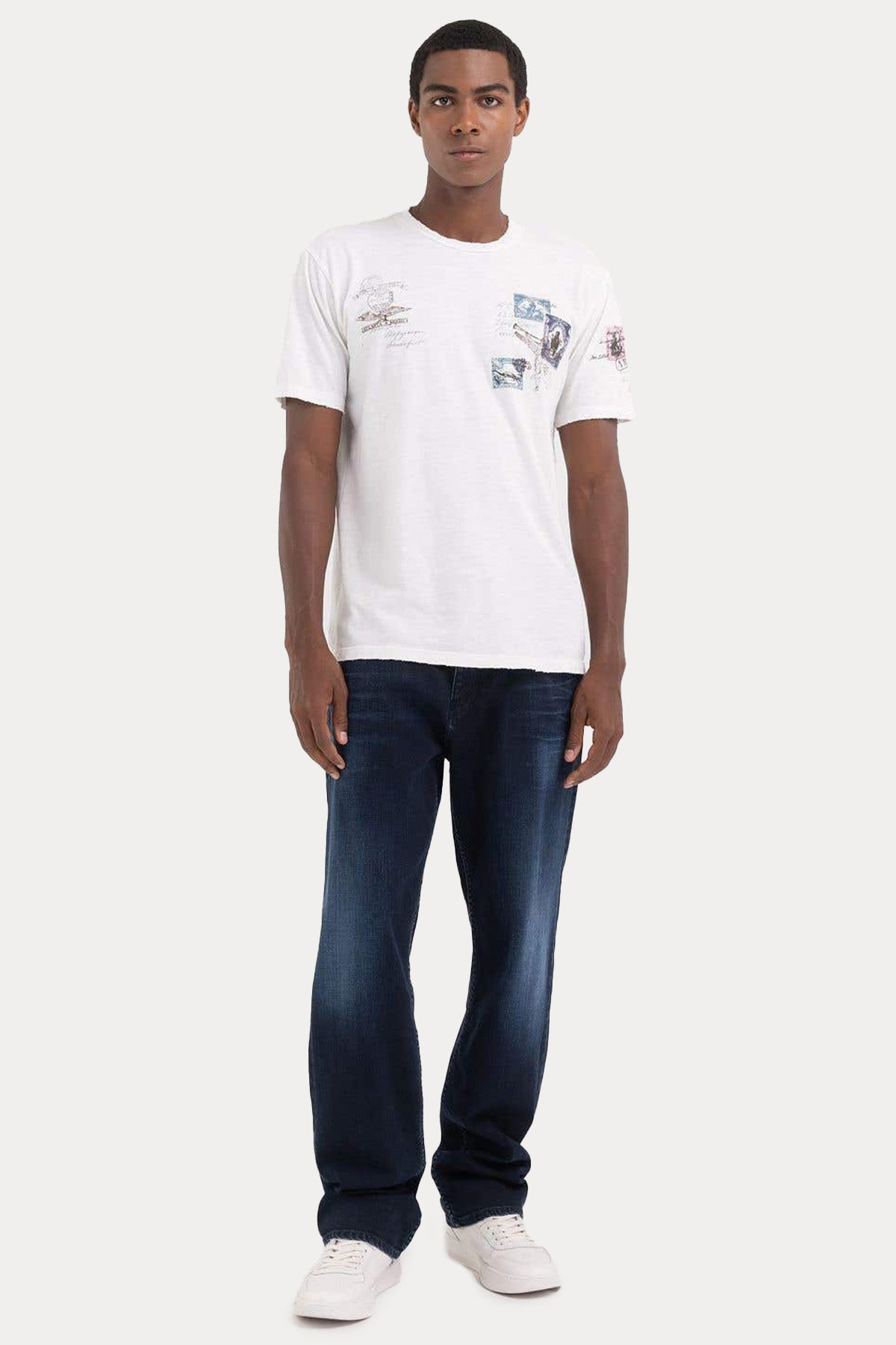 Replay Yuvarlak Yaka Baskılı T-shirt