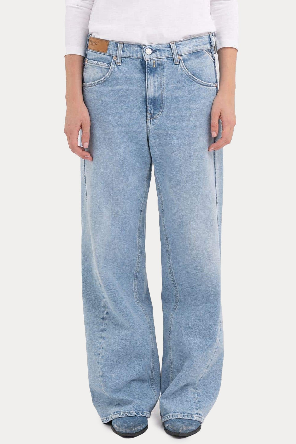 Replay Narja Baggy Fit Jeans-Jeans-Libas
