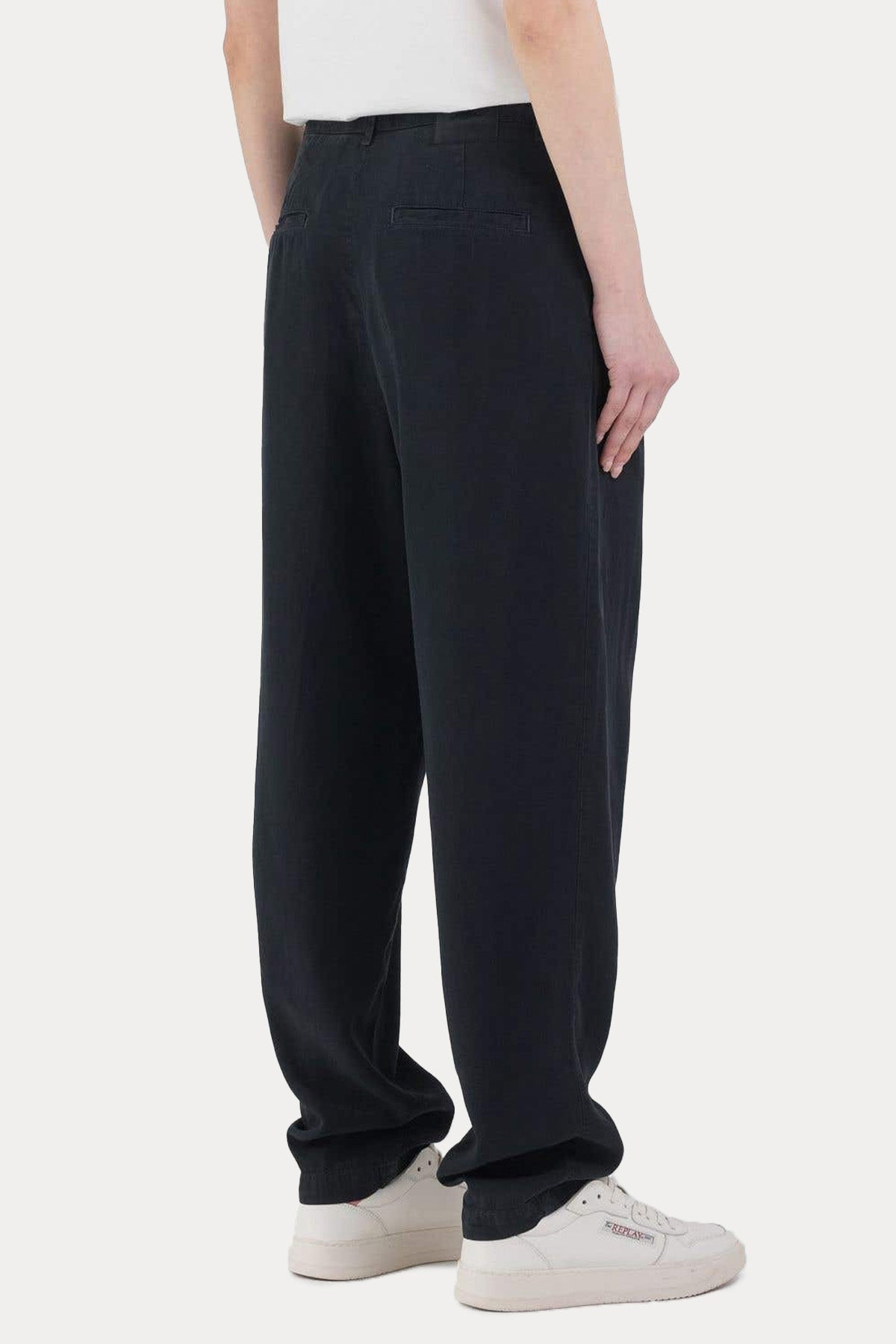 Replay Carrot Fit Çift Pile Yandan Cepli Pantolon-Pantolon-Libas