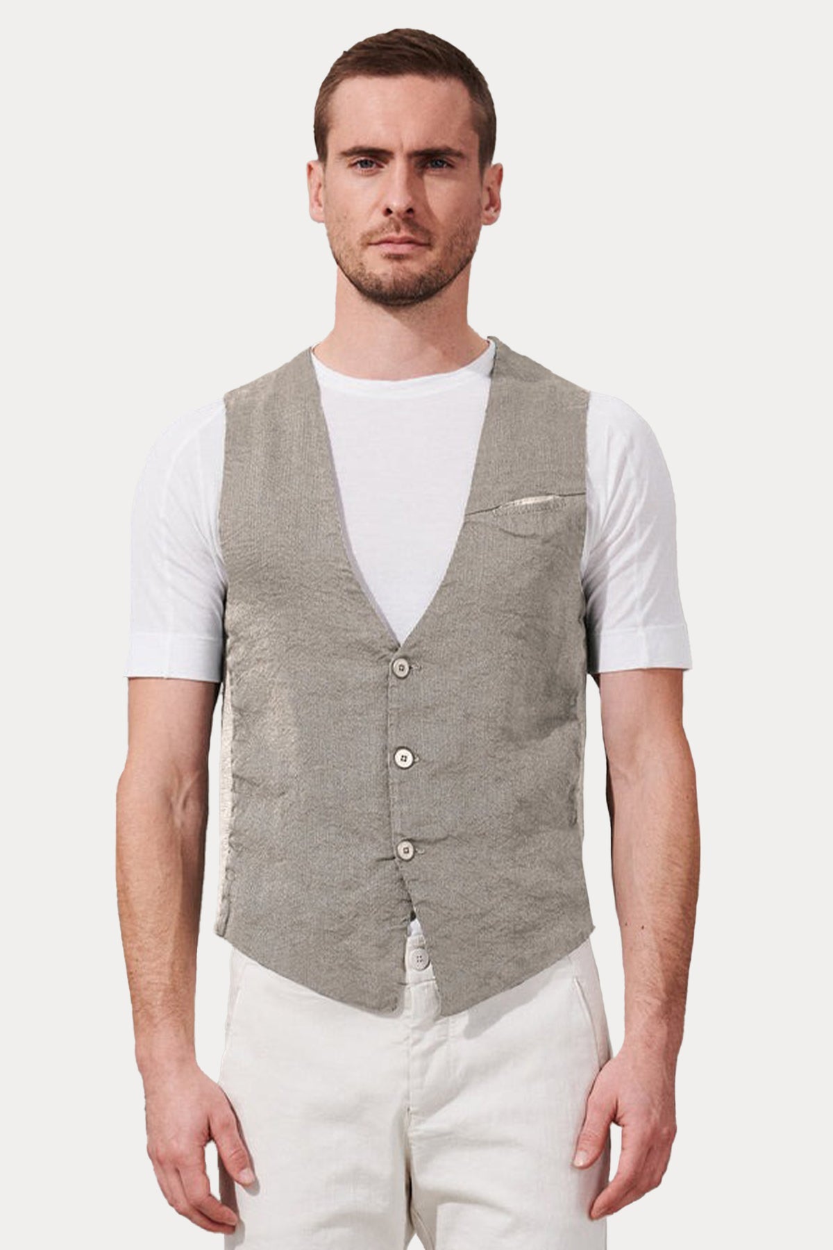 Transit Streç Keten Yelek